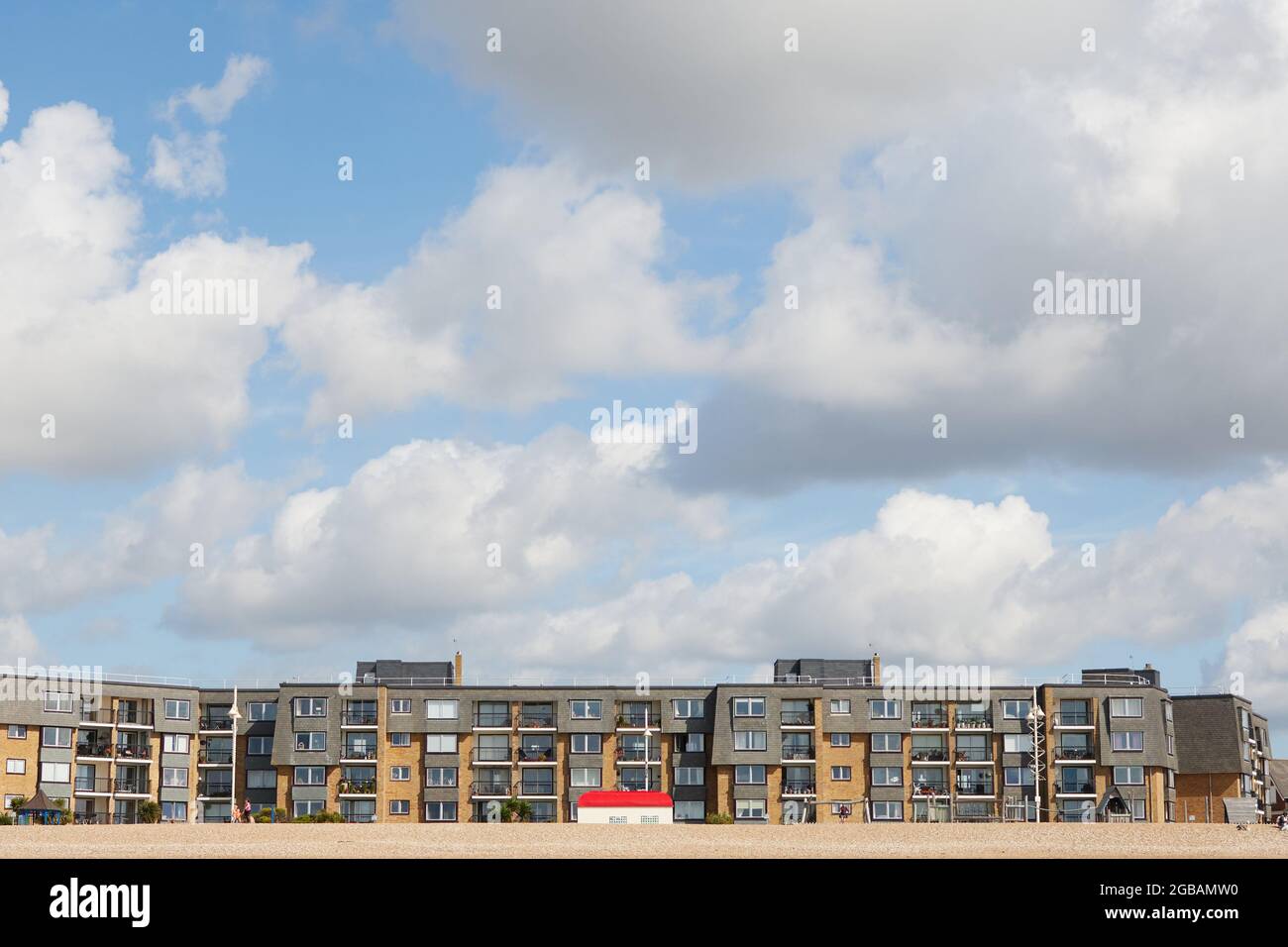 Apartments seen on the seafront of Bognor Regis Stock Photo Alamy