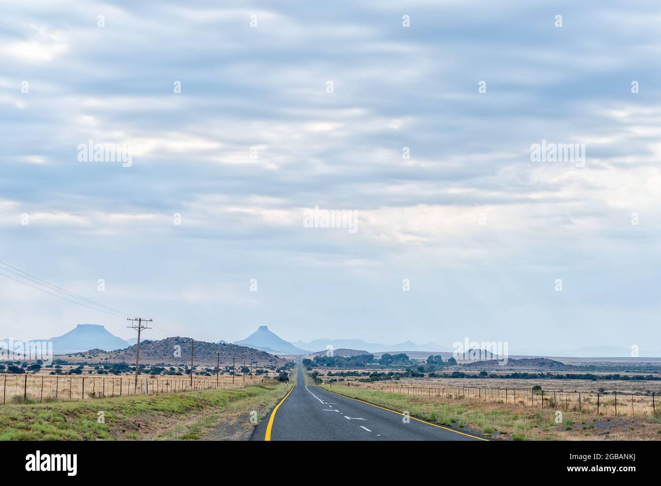 Landscape on road R56 between Middelburg and Steynsburg in the Eastern