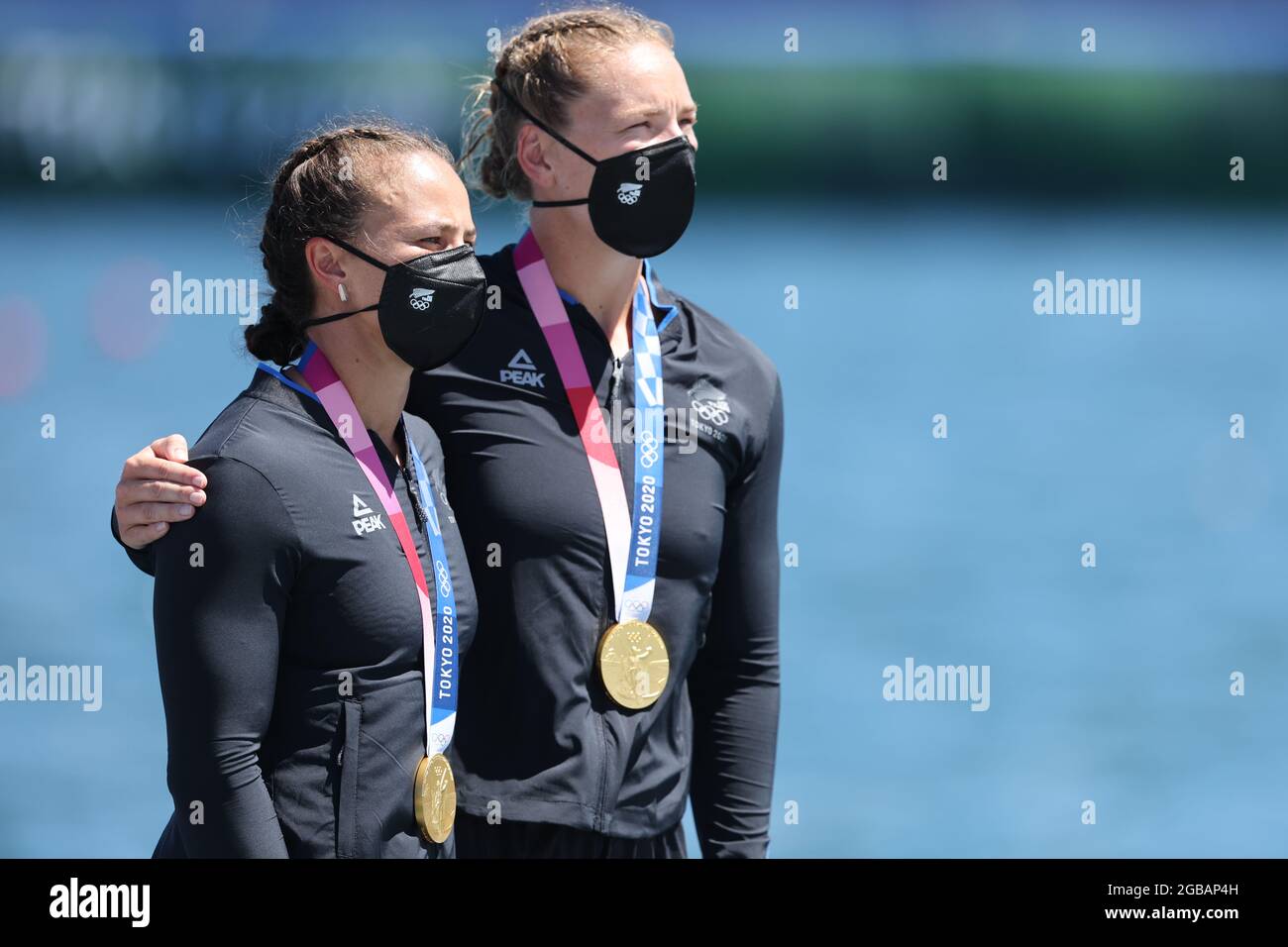 Tokio, Japan. 03rd Aug, 2021. Canoe Olympics, women, kayak double, 500m, final in Sea Forest