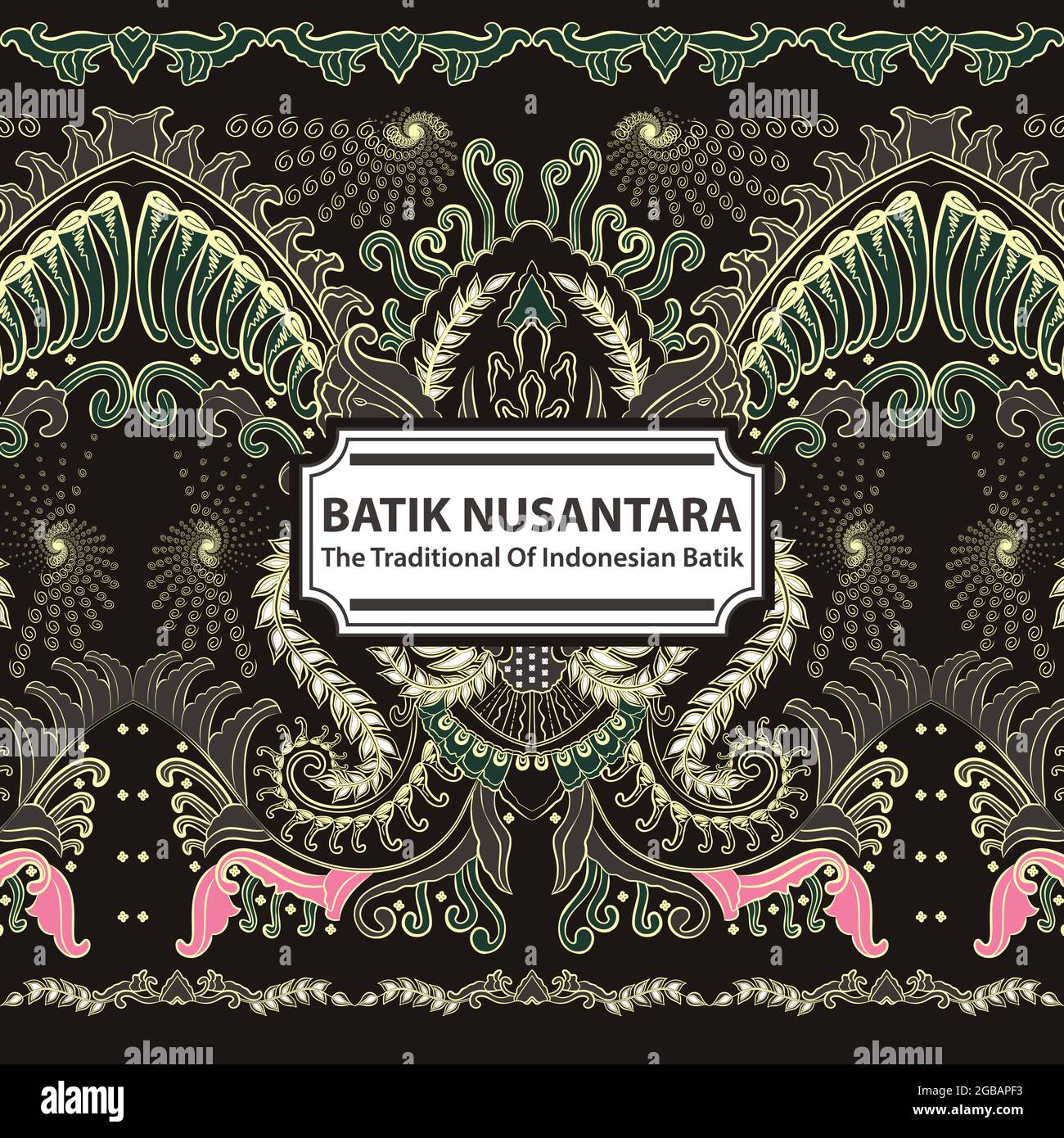 Batik Nusantara - The Traditional Of Indonesian Batik Stock Vector