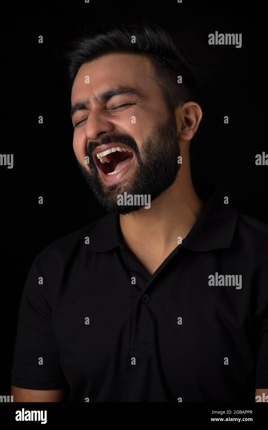 Bearded young man hi-res stock photography and images - Alamy