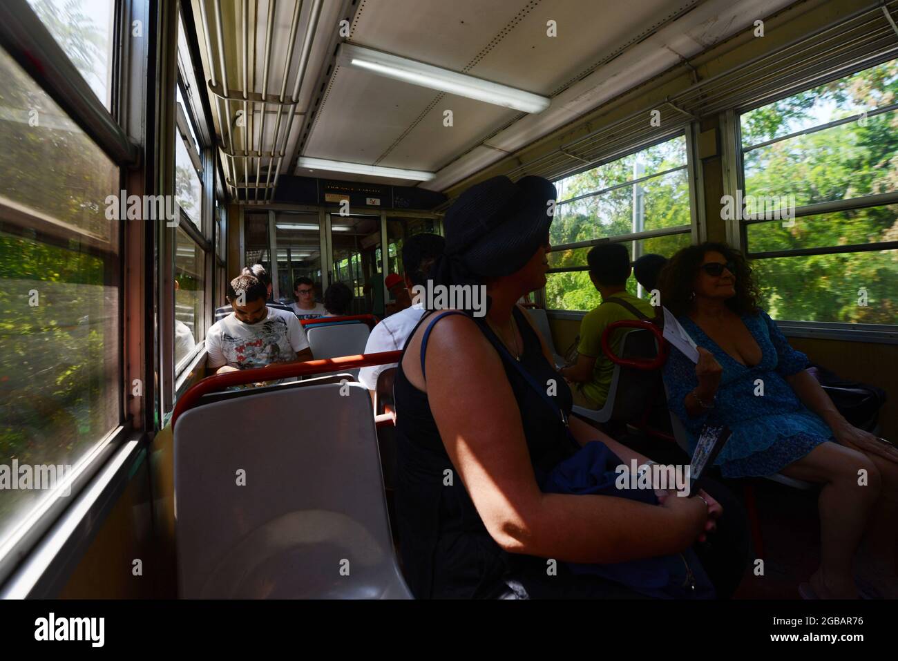 A train ride to sorrento from Naples, Italy Stock Photo - Alamy