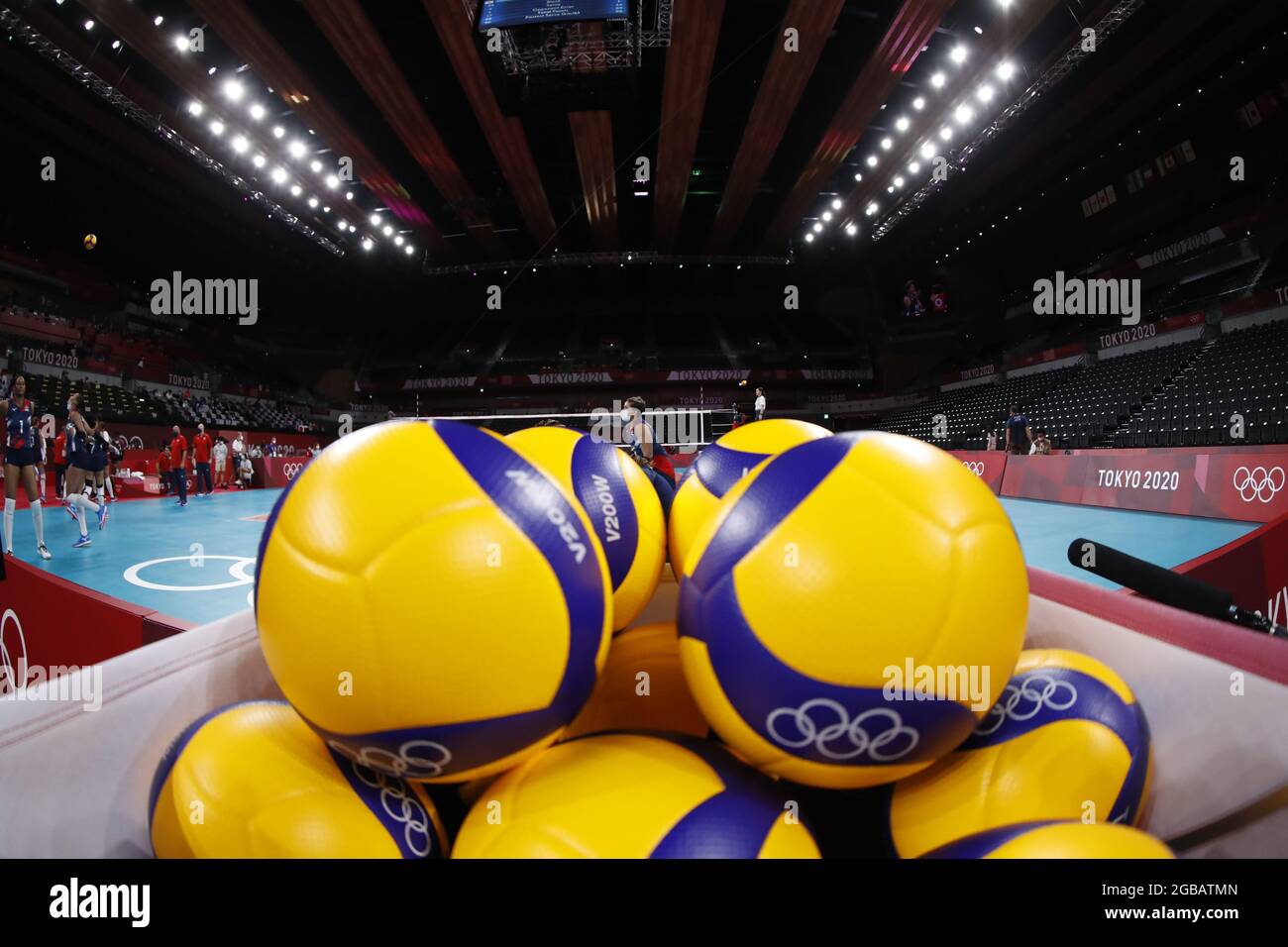 TokyoJapan August 2, 2021, Tokyo2020 Olympic Games, Women's Volleyball, Brazil and Kenya at