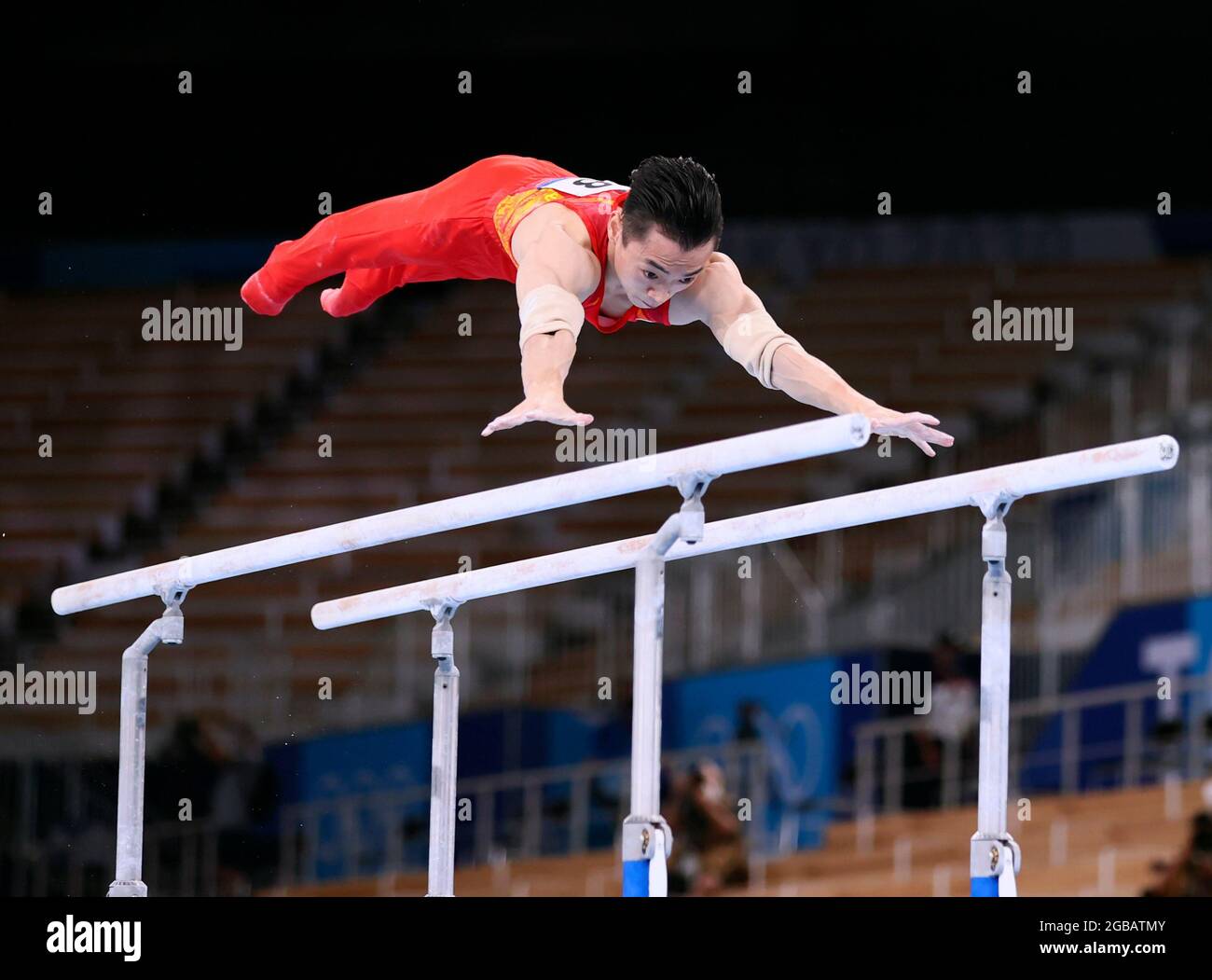 Tokyo, Japan. 3rd Aug, 2021. Zou Jingyuan of China competes during the