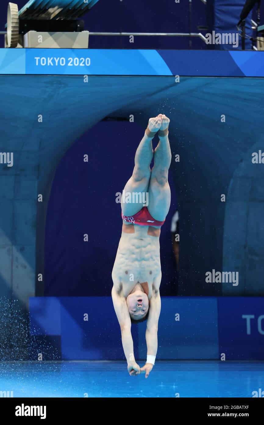 Tokyo, Japan. 3rd Aug, 2021. WANG Zongyuan (CHN) Diving Men's 3m