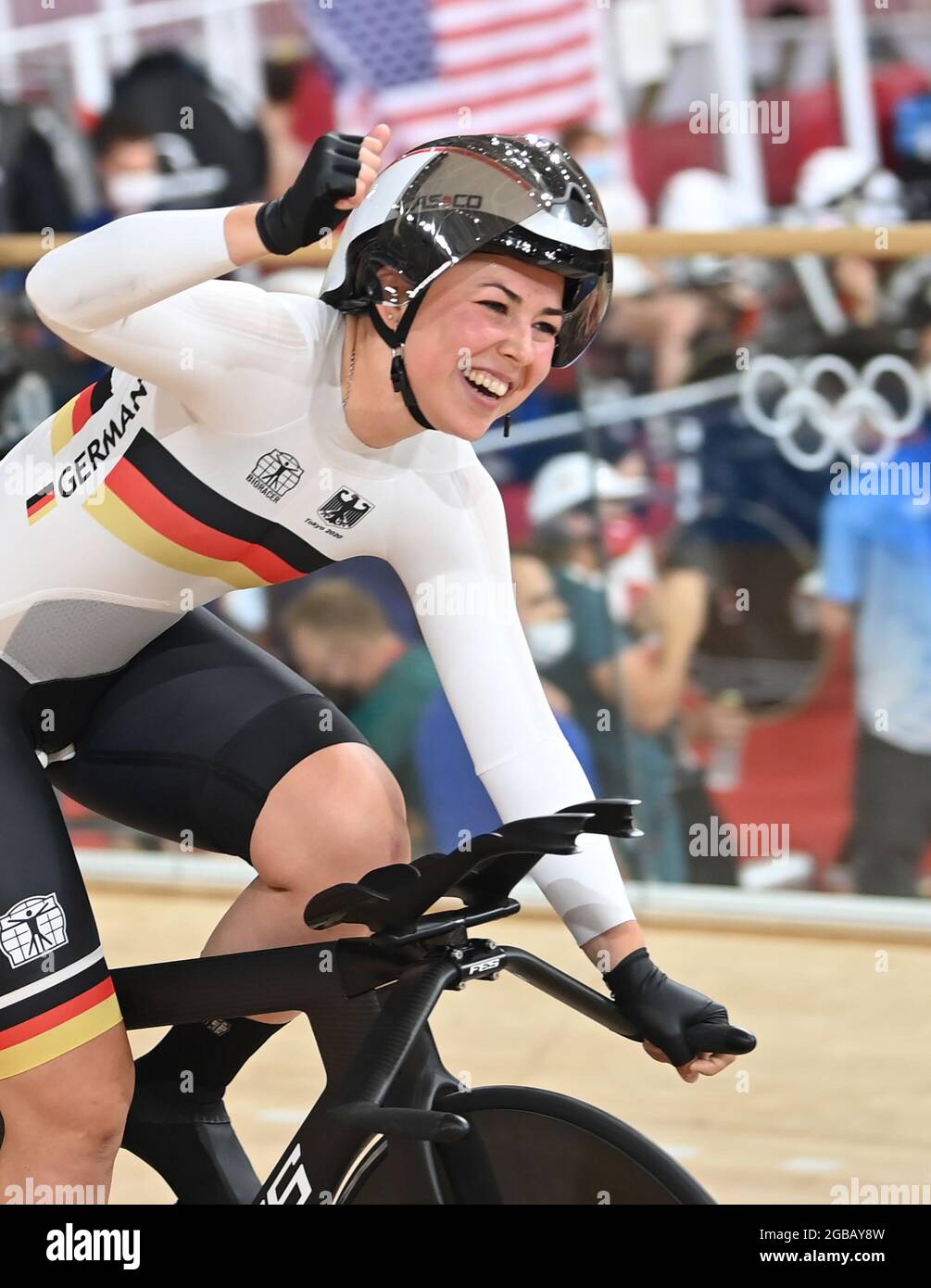 Izu, Japan. 03rd Aug, 2021. Cycling/Track Olympics, 4000m team pursuit