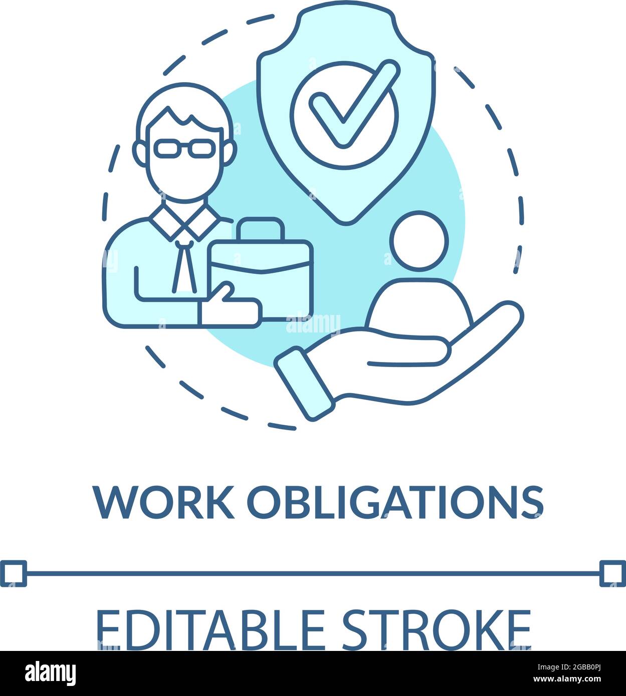 Work tasks concept icon Stock Vector Image & Art - Alamy
