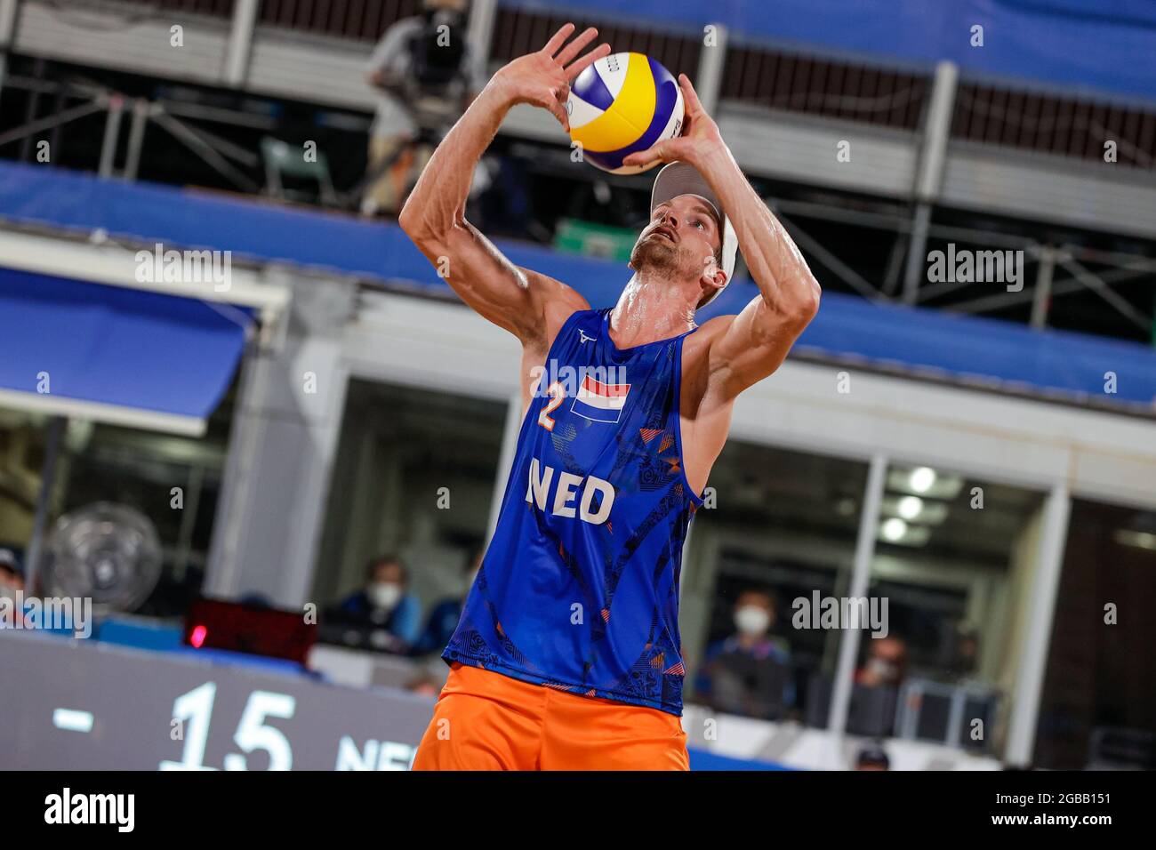 TOKYO, JAPAN - AUGUST 1: Robert Meeuwsen of the Netherlands competing on Men's Round 16 during the Tokyo 2020 Olympic Games at the Shiokaze Park on August 1, 2021 in Tokyo, Japan (Photo by Pim Waslander/Orange Pictures) NOCNSF Stock Photo