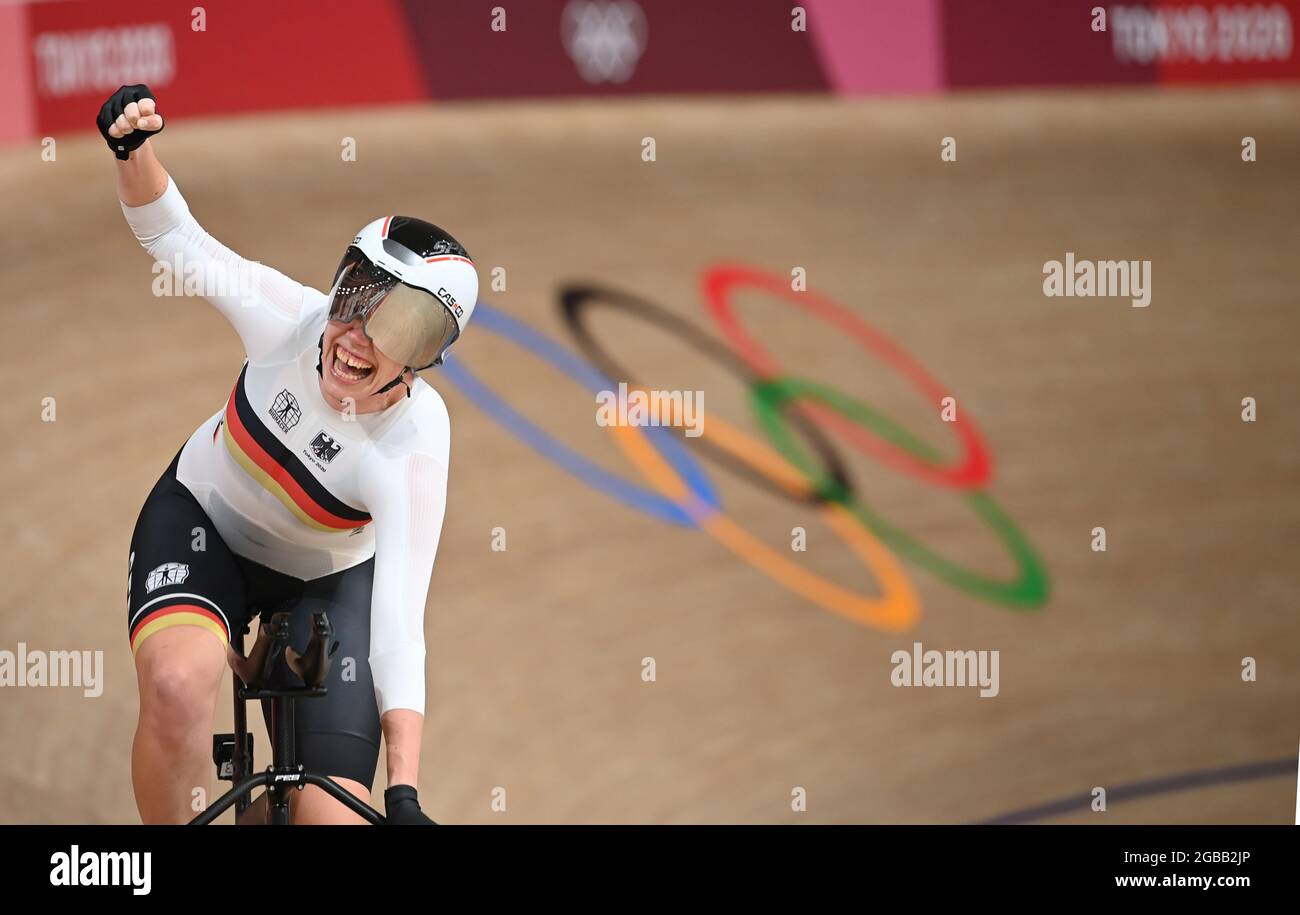 Izu, Japan. 03rd Aug, 2021. Cycling/Track Olympics, 4000m team pursuit