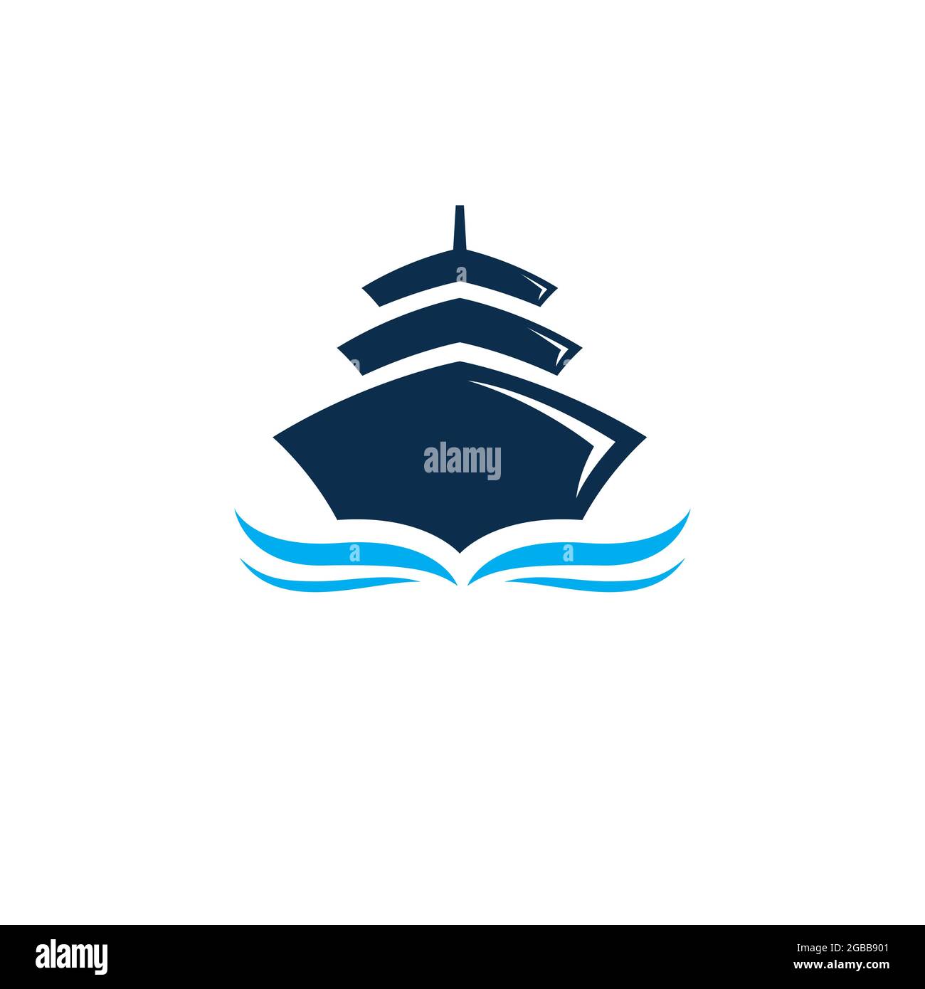 Cruise ship Logo Template vector icon illustration design Stock Vector ...