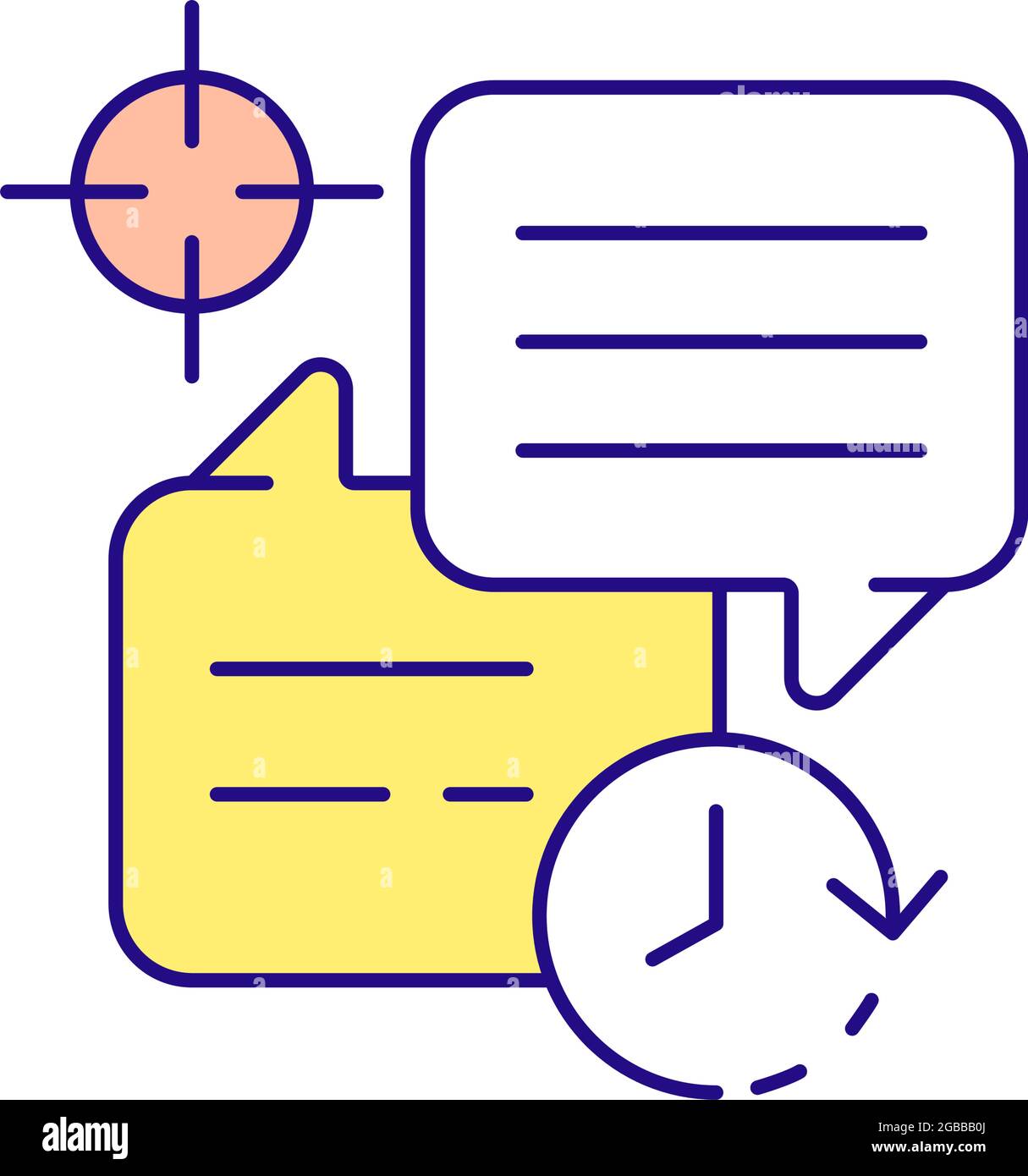 Fast conversation Stock Vector Images - Alamy