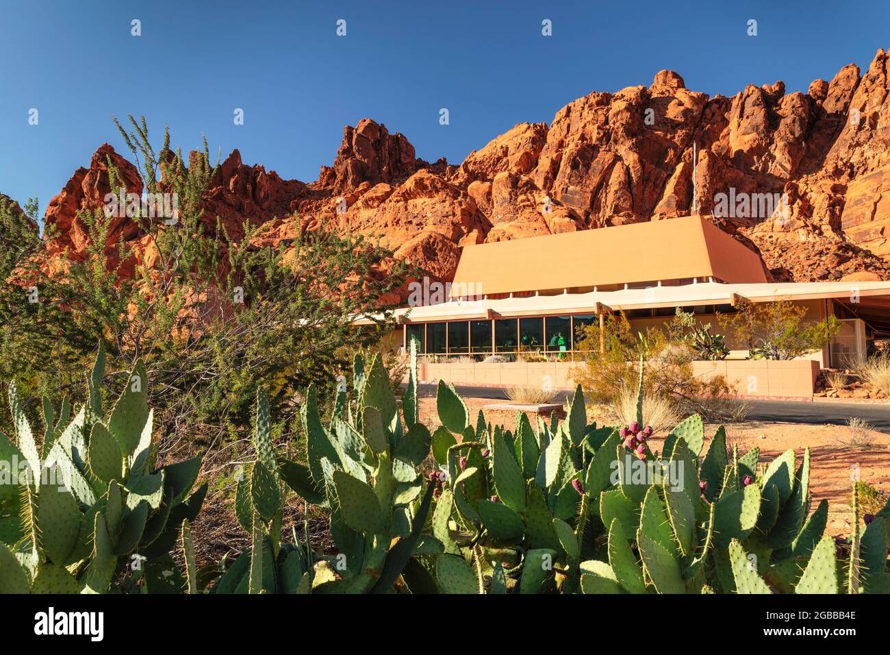 Visitor Center, Valley of Fire State Park, Nevada, United States of America, North America Stock Photo