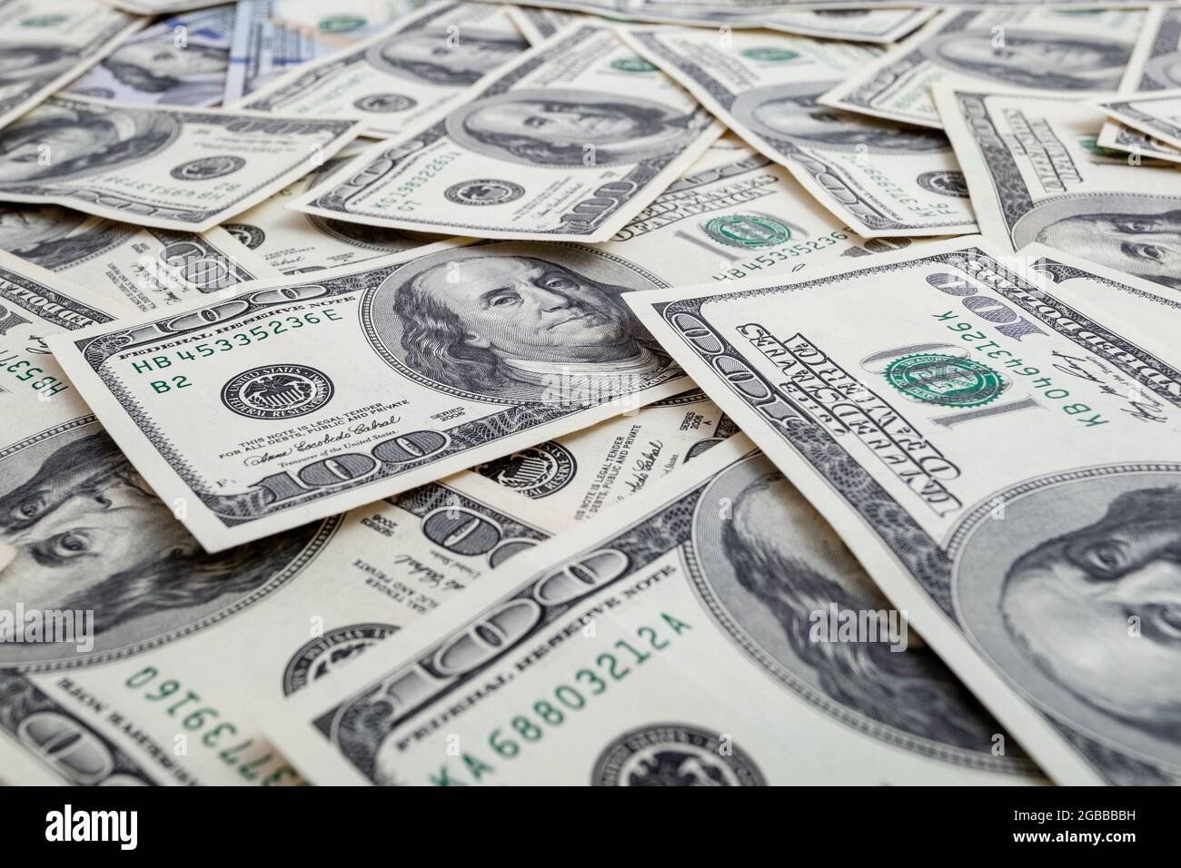 Texture US dollars. Background of one hundred dollar bills Stock Photo ...