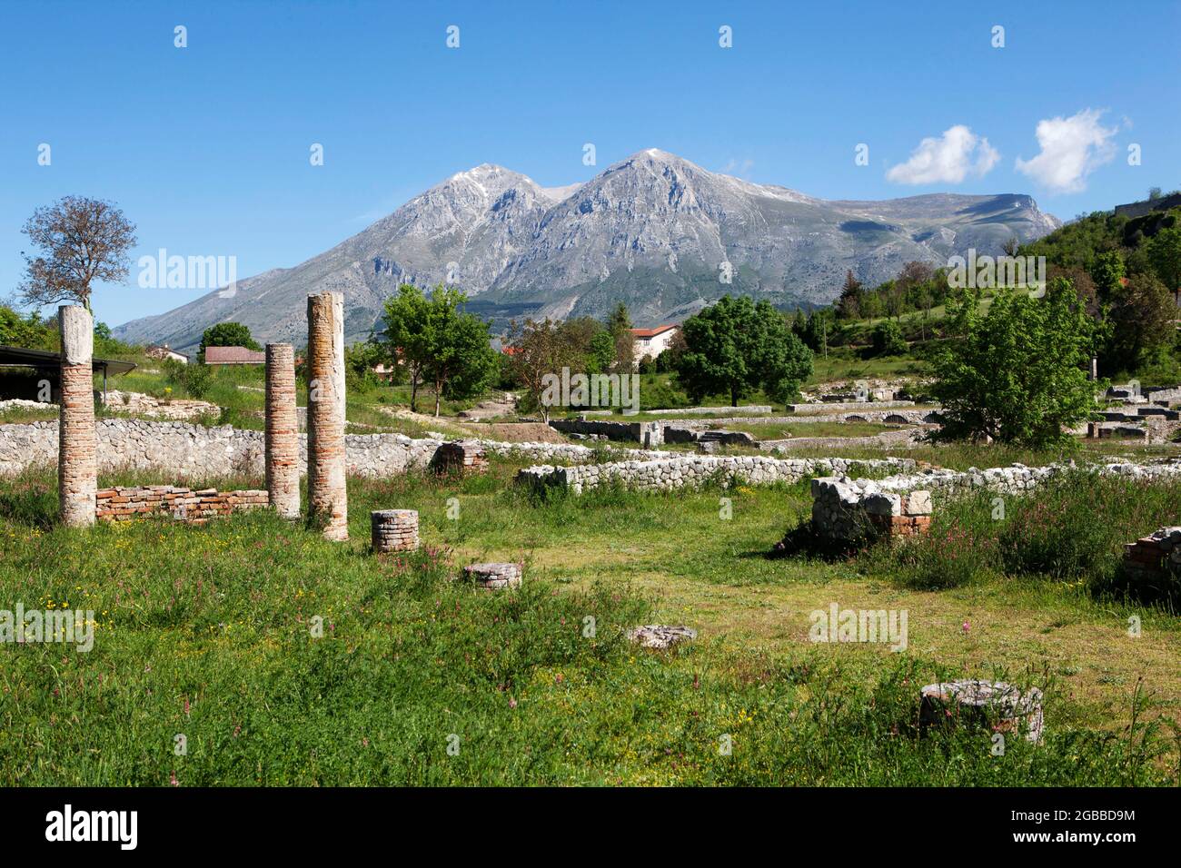 The Ancient site of Alba Fucens, Abruzzo, Italy, Europe Stock Photo
