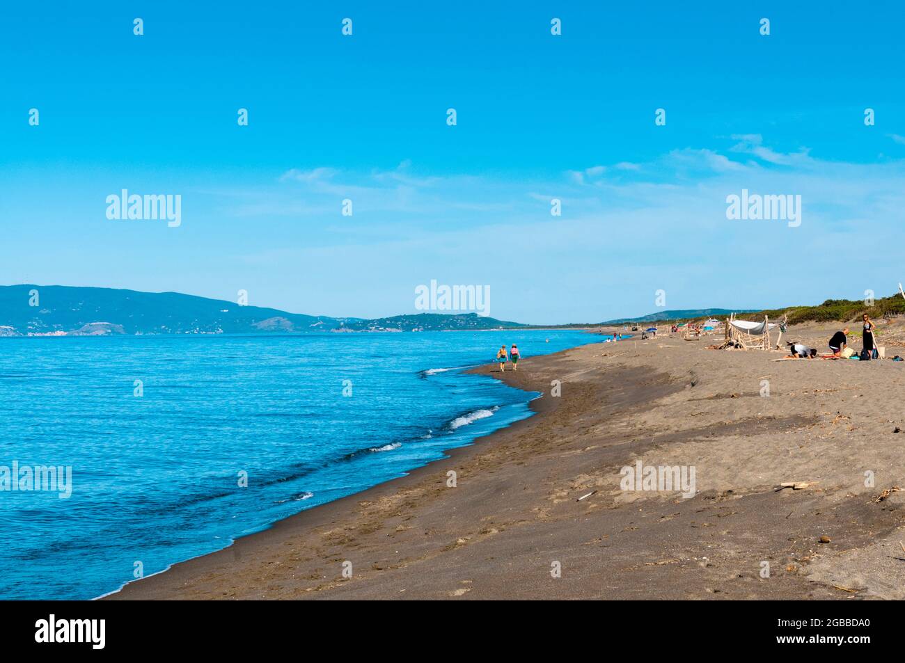 Capalbio beach, province of Grosseto, Tuscany, Italy, Europe Stock Photo