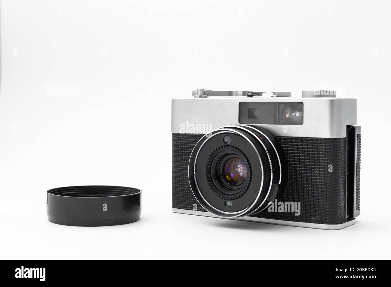 retro film camera on an isolated white background Stock Photo - Alamy