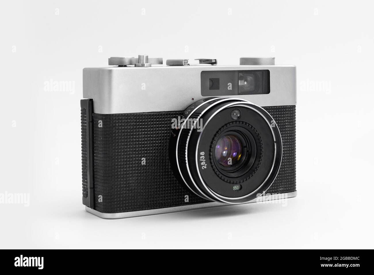 retro film camera on an isolated white background Stock Photo - Alamy