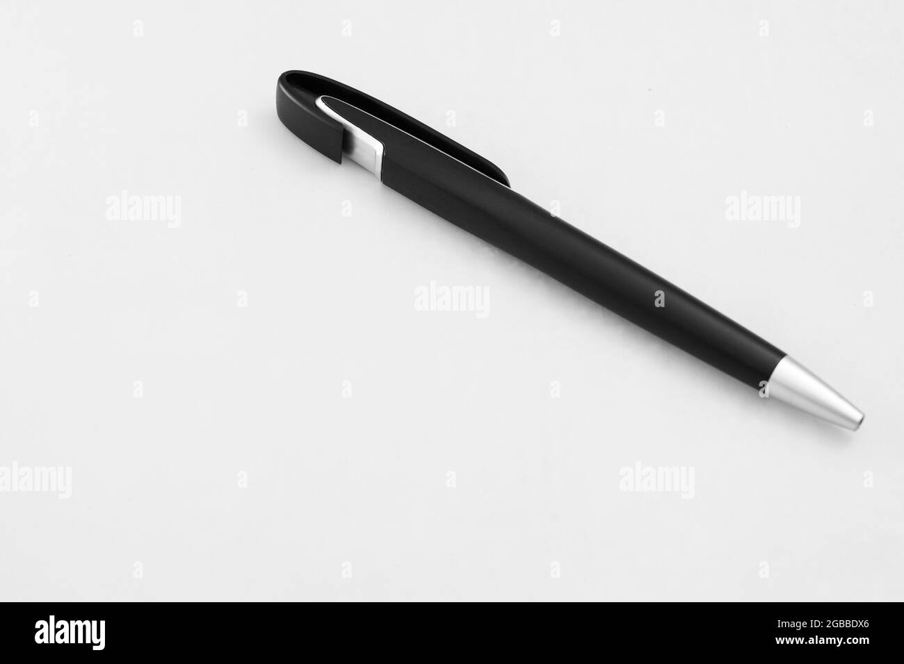 ballpoint pen on an isolated white background Stock Photo