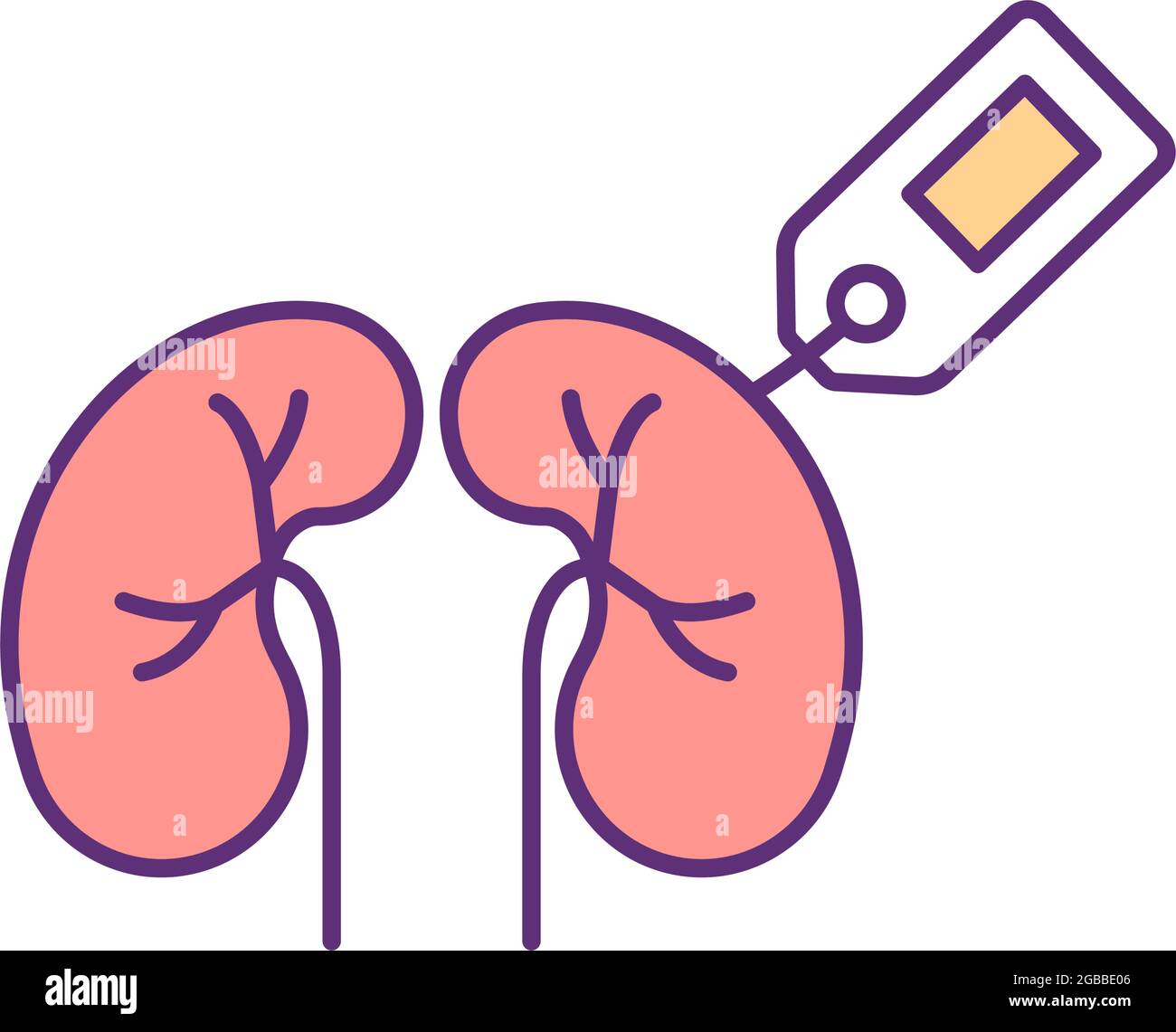 Organ and tissues smuggling RGB color icon Stock Vector Image & Art - Alamy