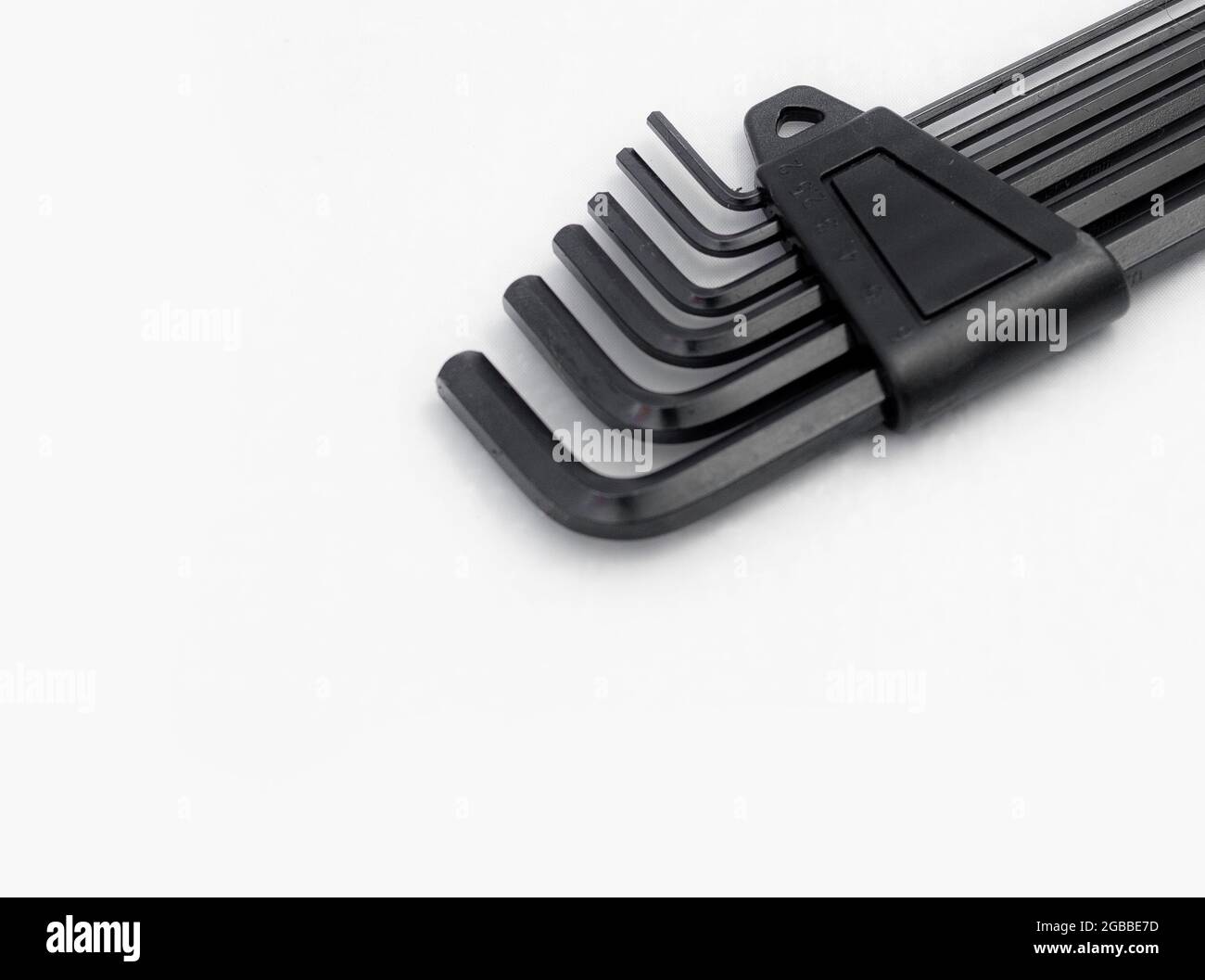 bicycle tool kit on an isolated white background Stock Photo