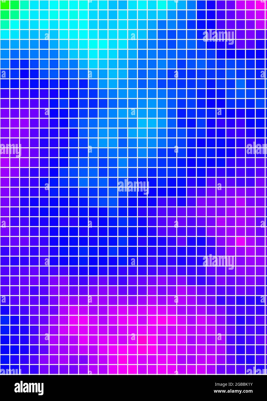 Abstract Geometrical color pixel generative art illustration Stock ...