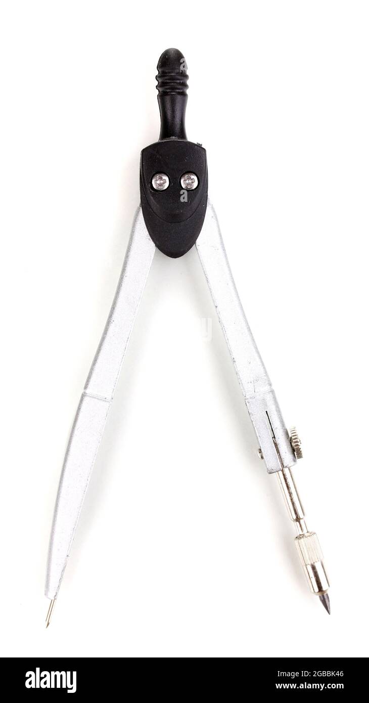 Drafting instrument isolated on white Stock Photo - Alamy