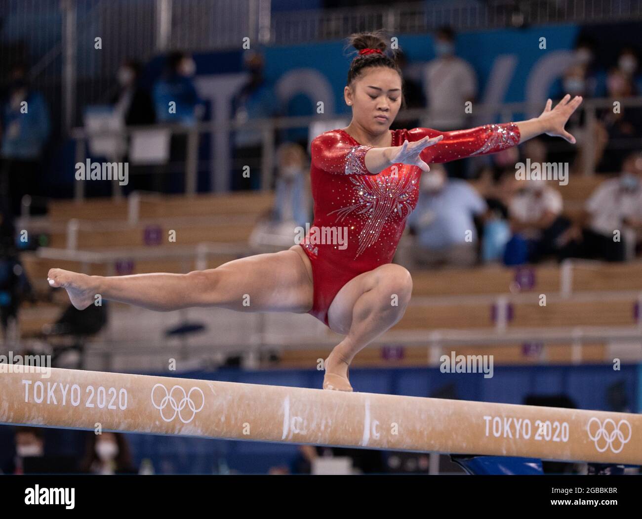 Tokyo, Kanto, Japan. 3rd Aug, 2021. Simon Biles (USA) competes in the Women
