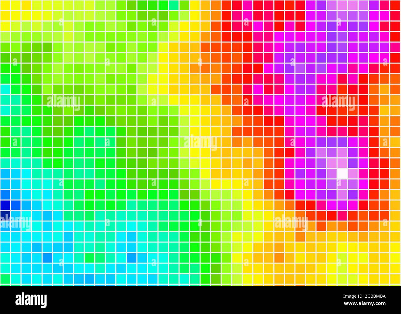 Abstract Geometrical color pixel generative art illustration Stock ...