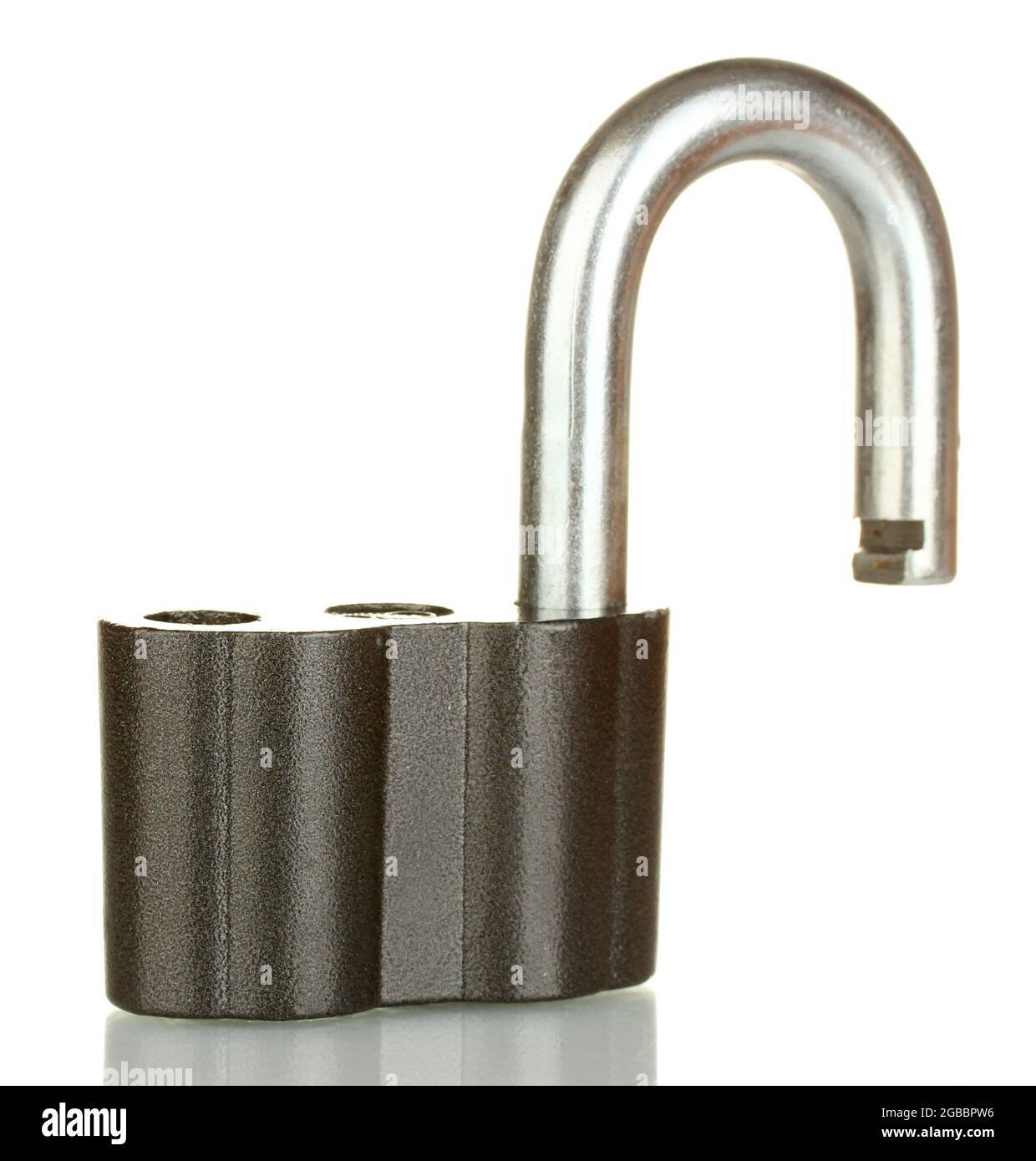 old padlock isolated on white background Stock Photo - Alamy