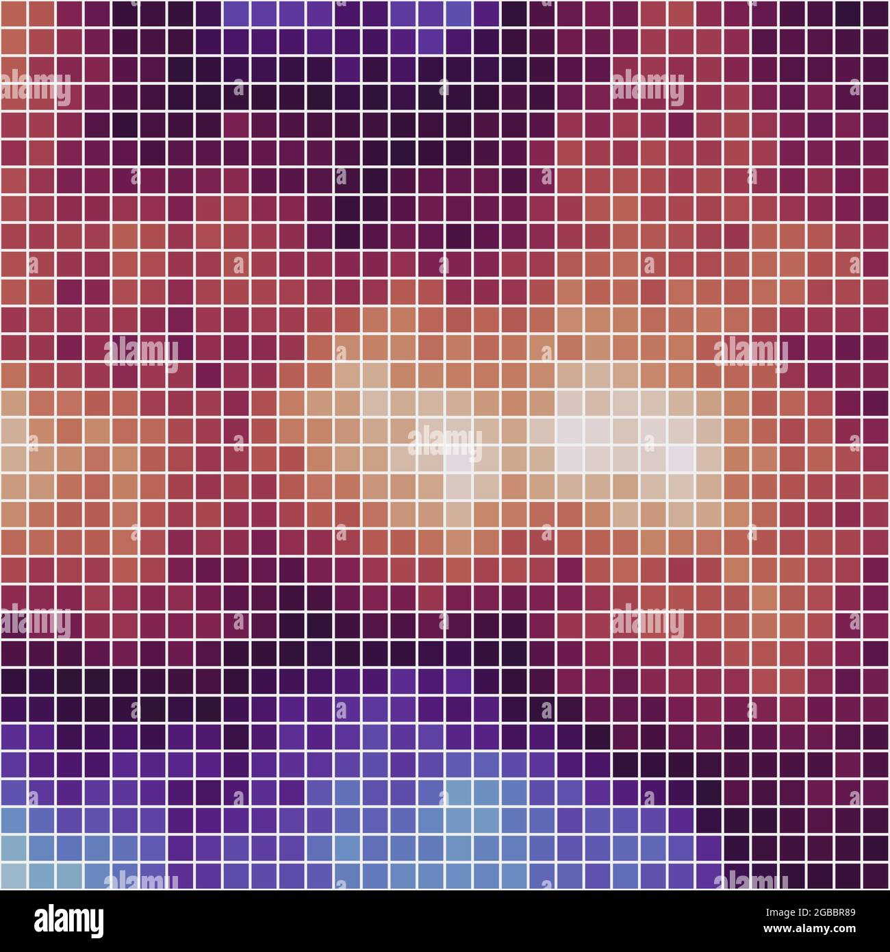 Abstract Geometrical color pixel generative art illustration Stock ...