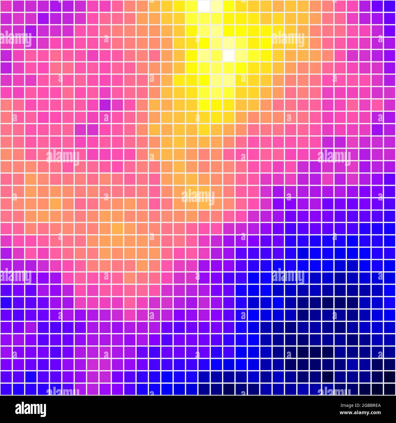 Abstract Geometrical color pixel generative art illustration Stock ...