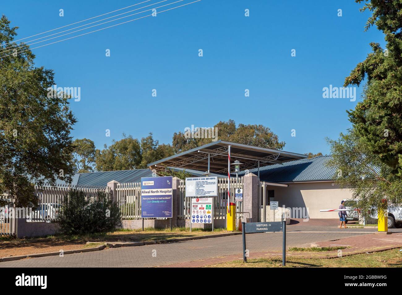 ALIWAL NORTH, SOUTH AFRICA APRIL 23, 2021 Entrance to the Aliwal