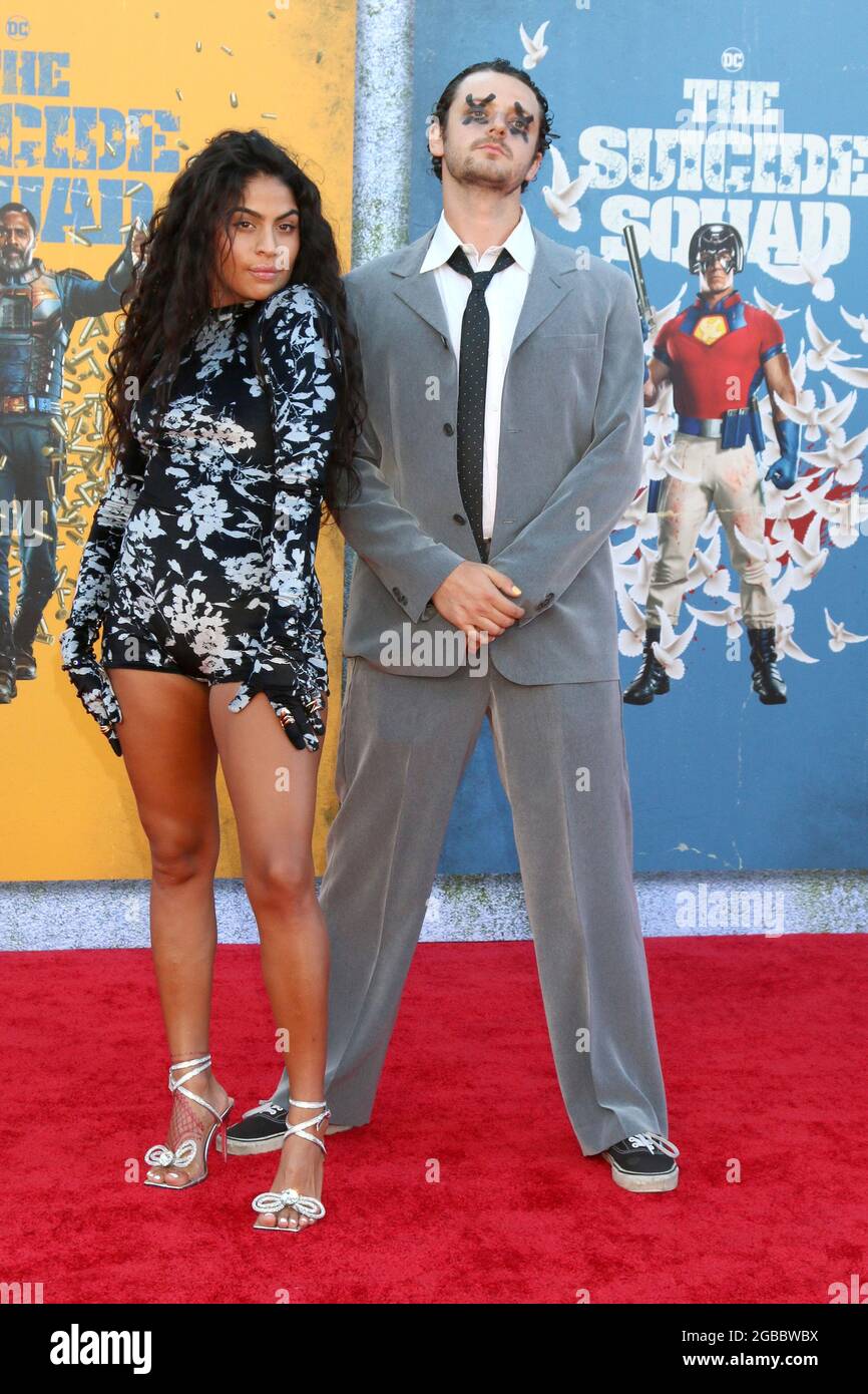 LOS ANGELES AUG 2 Jessie Reyez, Singer Godson at the The Suicide Squad Premiere at the