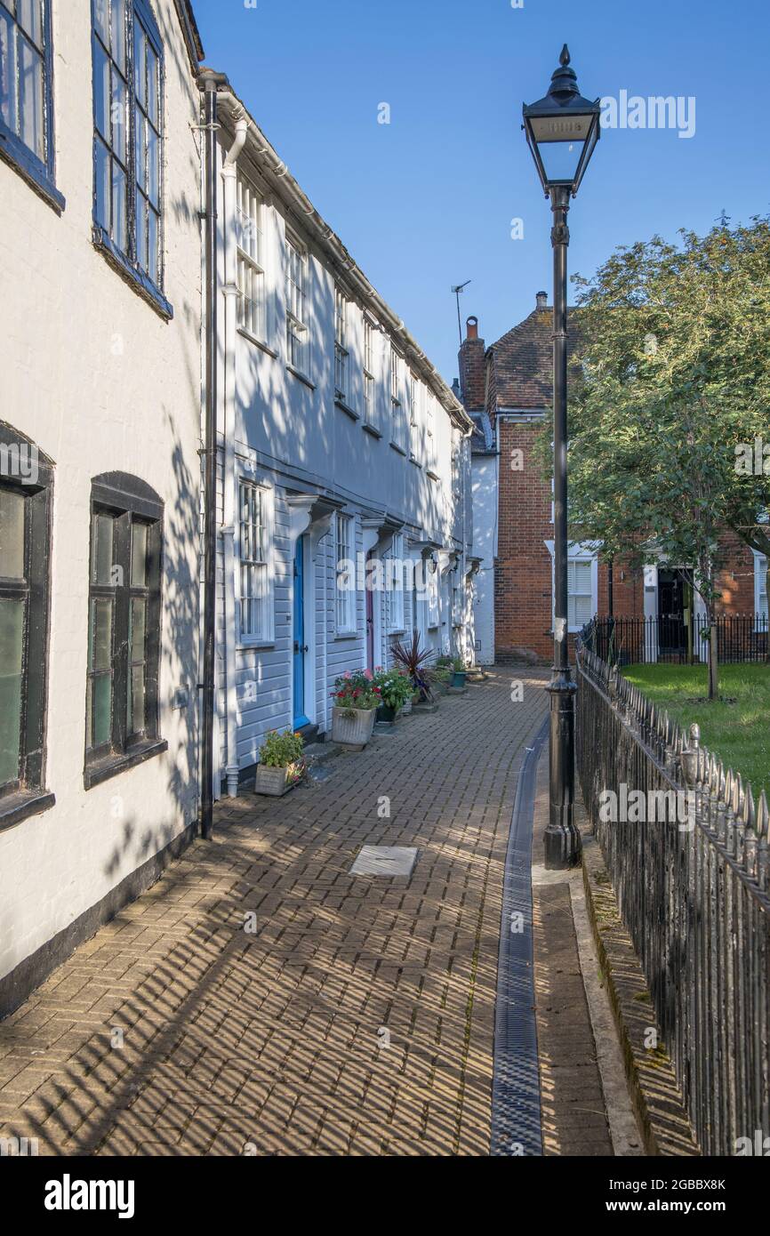 fine old terraced houses next to the parish church in ashford kent ...