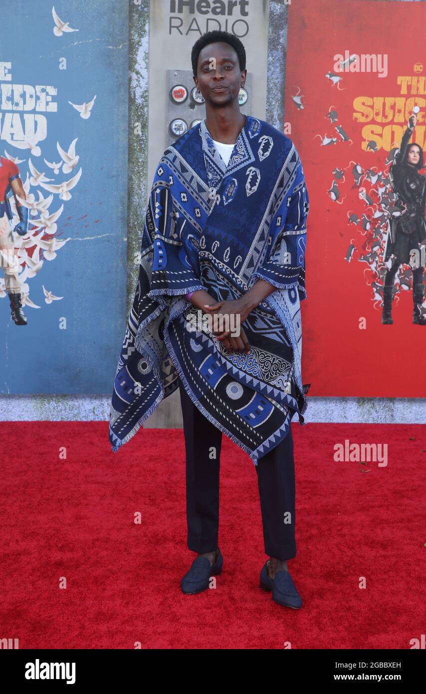 LOS ANGELES, CA - August 2: Edi Gathegi, at Warner Bros. Premiere Of 'The Suicide Squad' at Regency Village Theatre in Los Angeles, California on August 2, 2021. Credit: Faye Sadou/MediaPunch Stock Photo