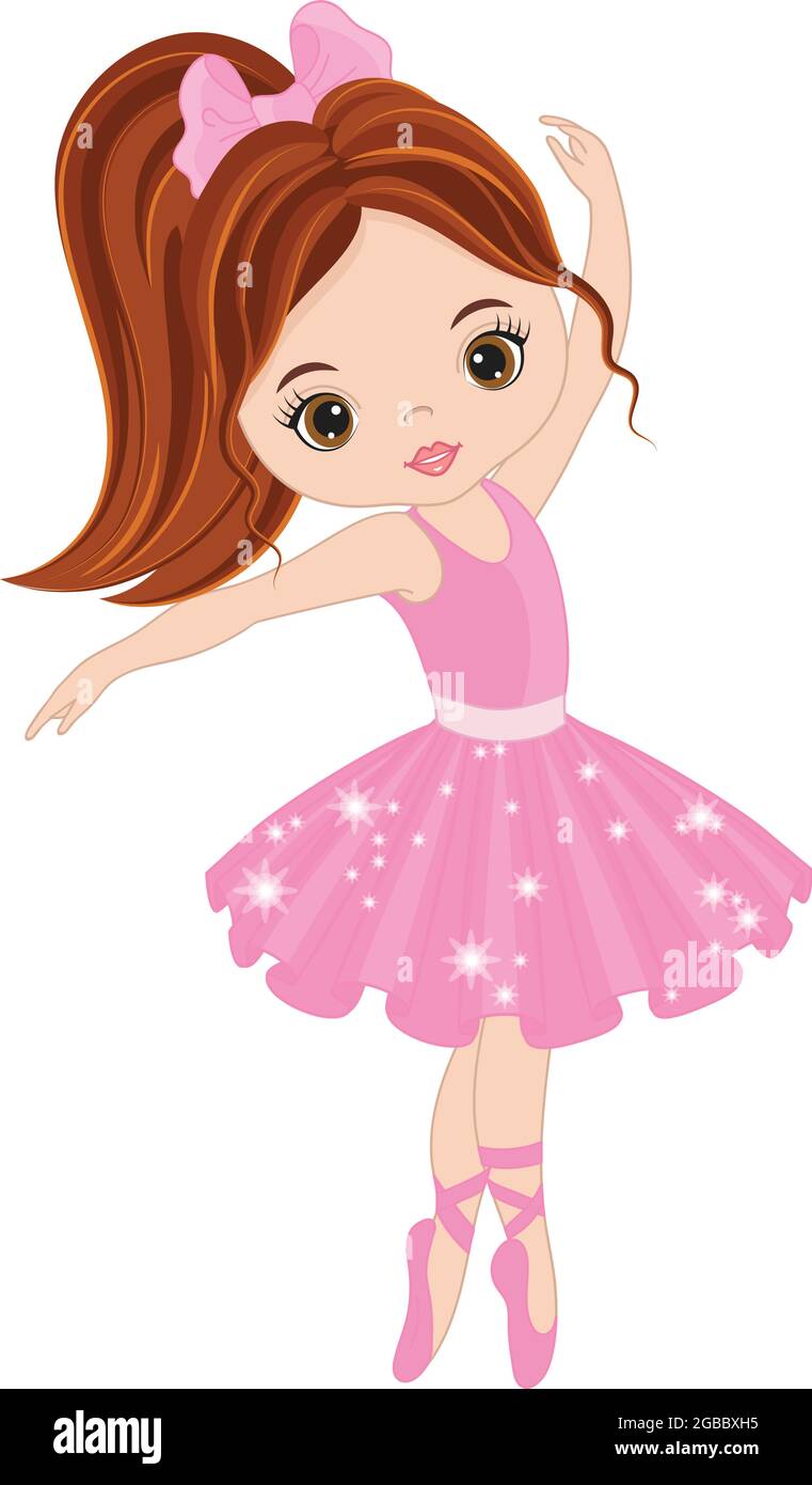 Vector Beautiful Ballerina Dancing. Vector Ballerina Stock Vector Image ...