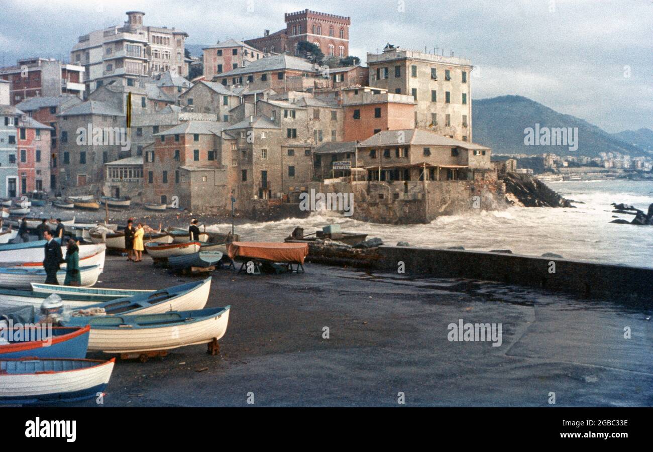 Boccadasse, borgo marinaro di Genova Stock Photo