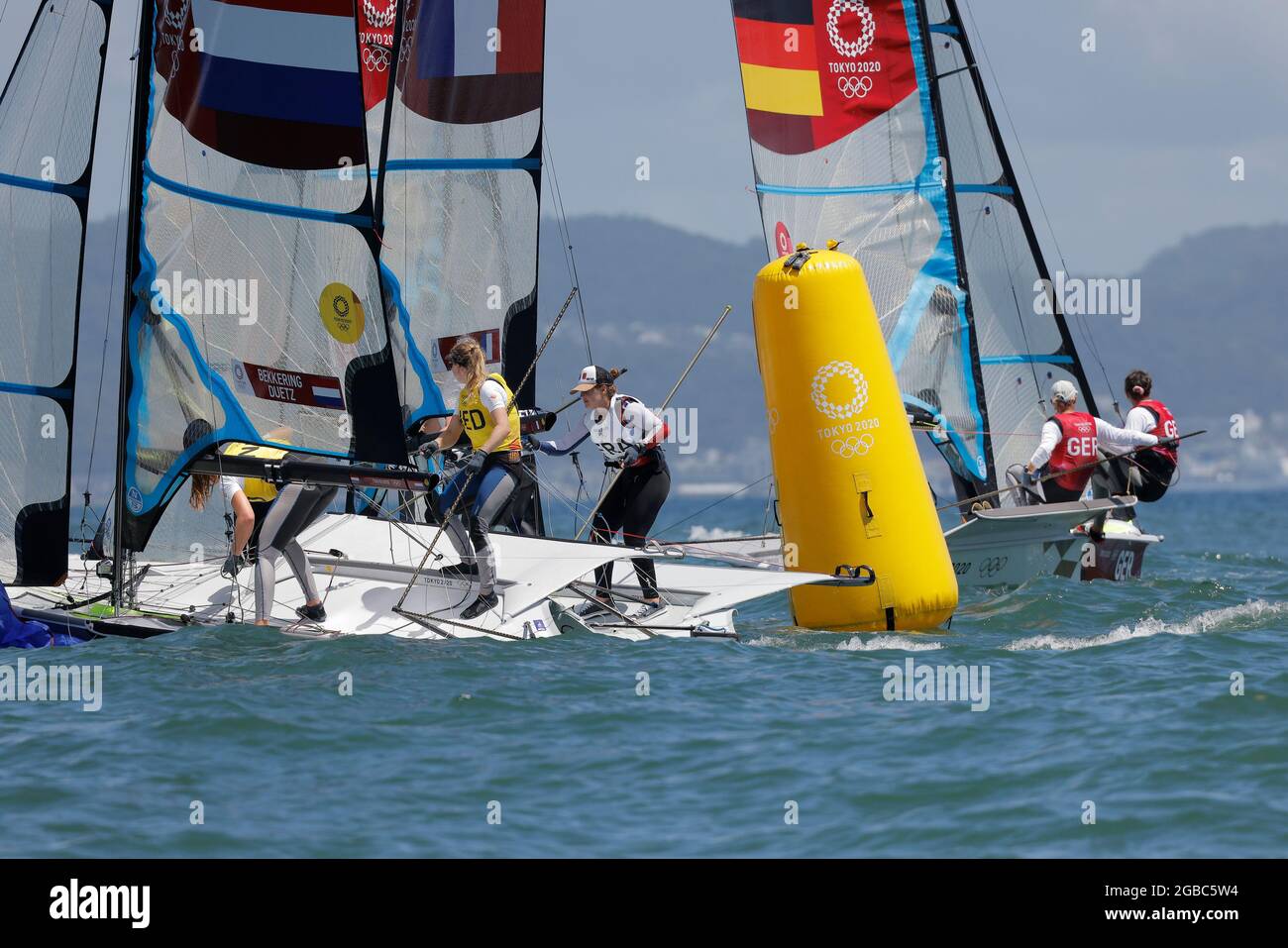 August 3rd 2021 Sailing Women S Skiff 49er Fx Medal Race During The Tokyo 2020 Olympic
