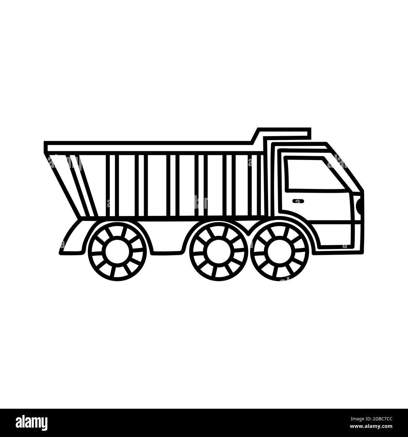 Truck icon Vector Illustration on the white background Stock Vector