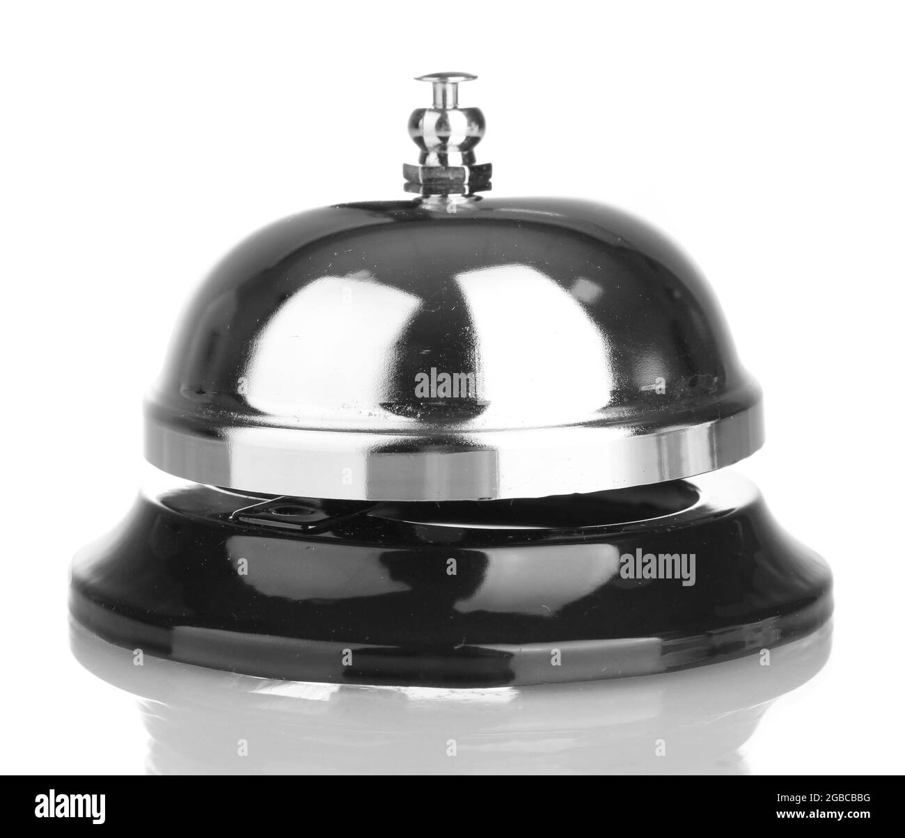 Service bell isolated on white Stock Photo Alamy