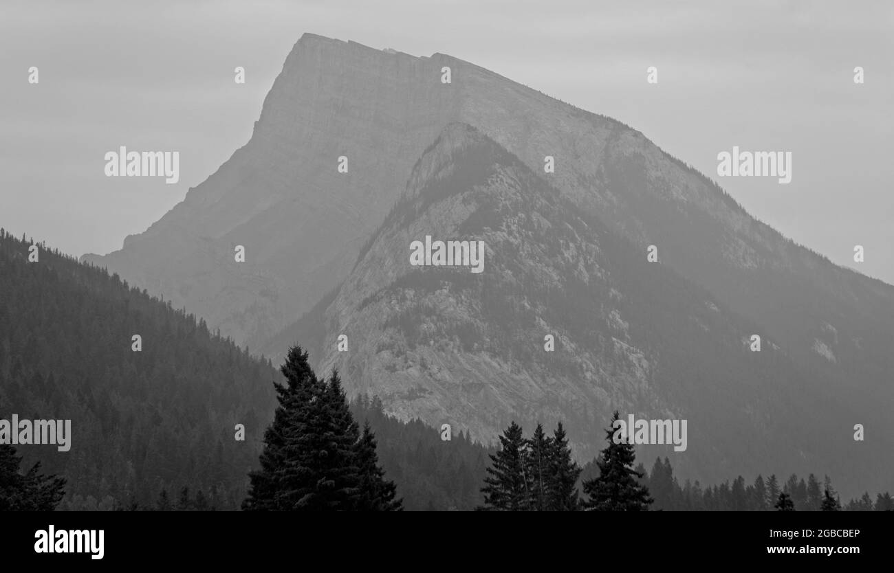 Mount Rundle   Banff National Park Alberta Stock Photo