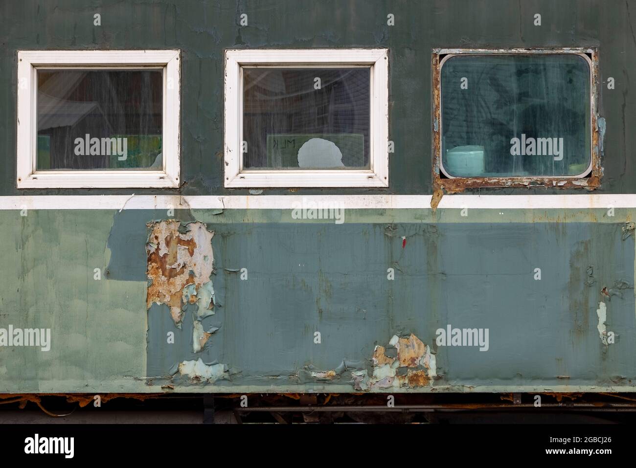 detail of Great Northern Railway passenger car, Pufferbelly Depot ...