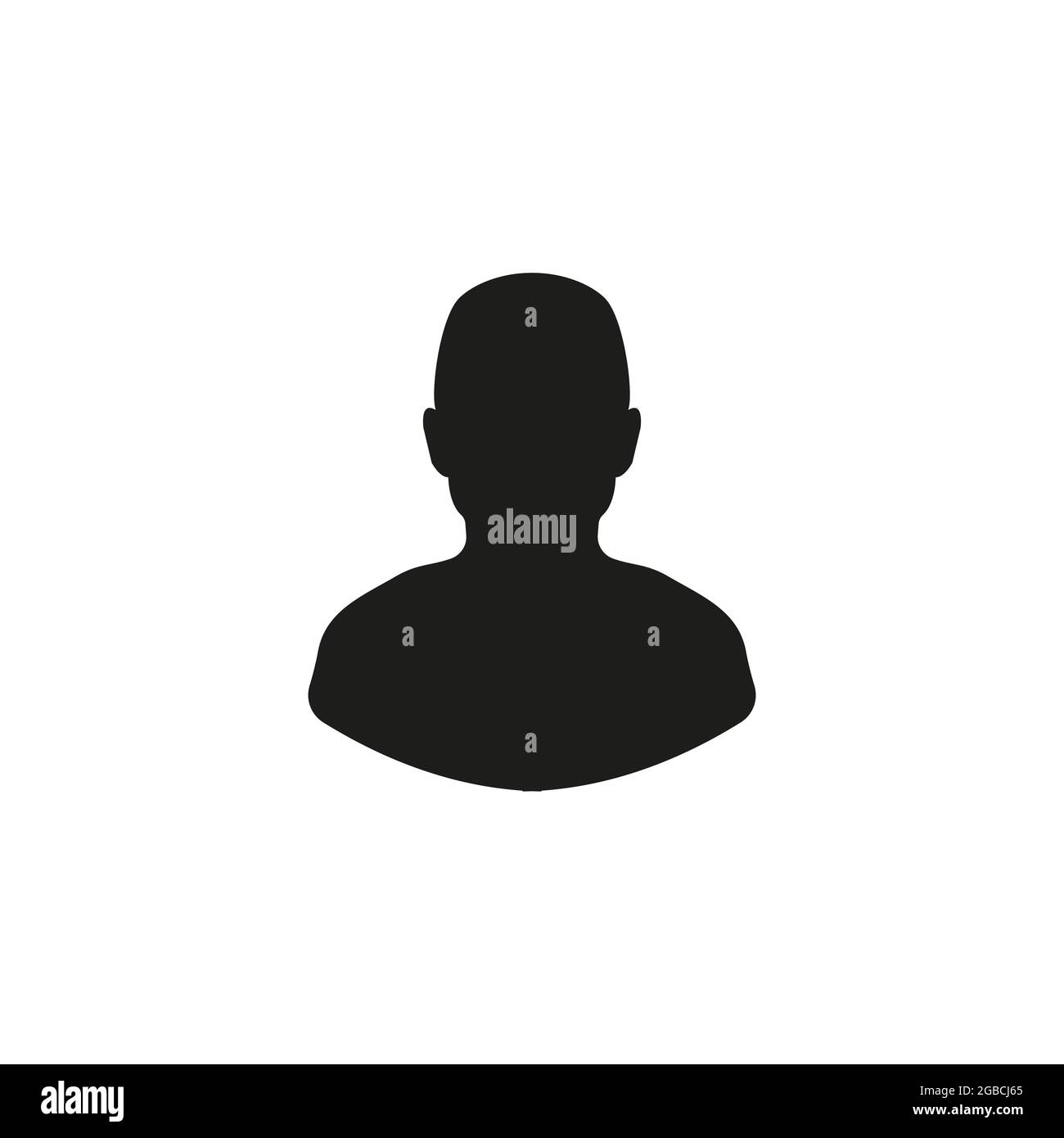 black colour business man icon vector on white background Stock Vector ...