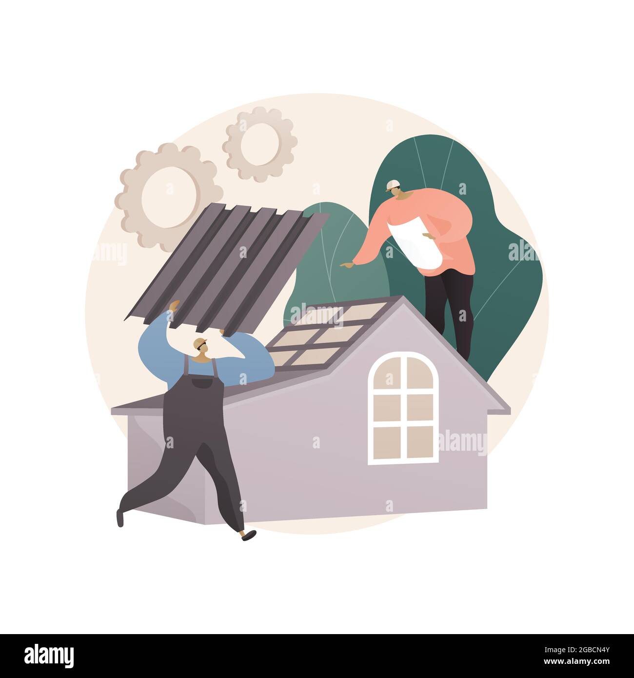Roofing services abstract concept vector illustration Stock Vector Image & Art Alamy
