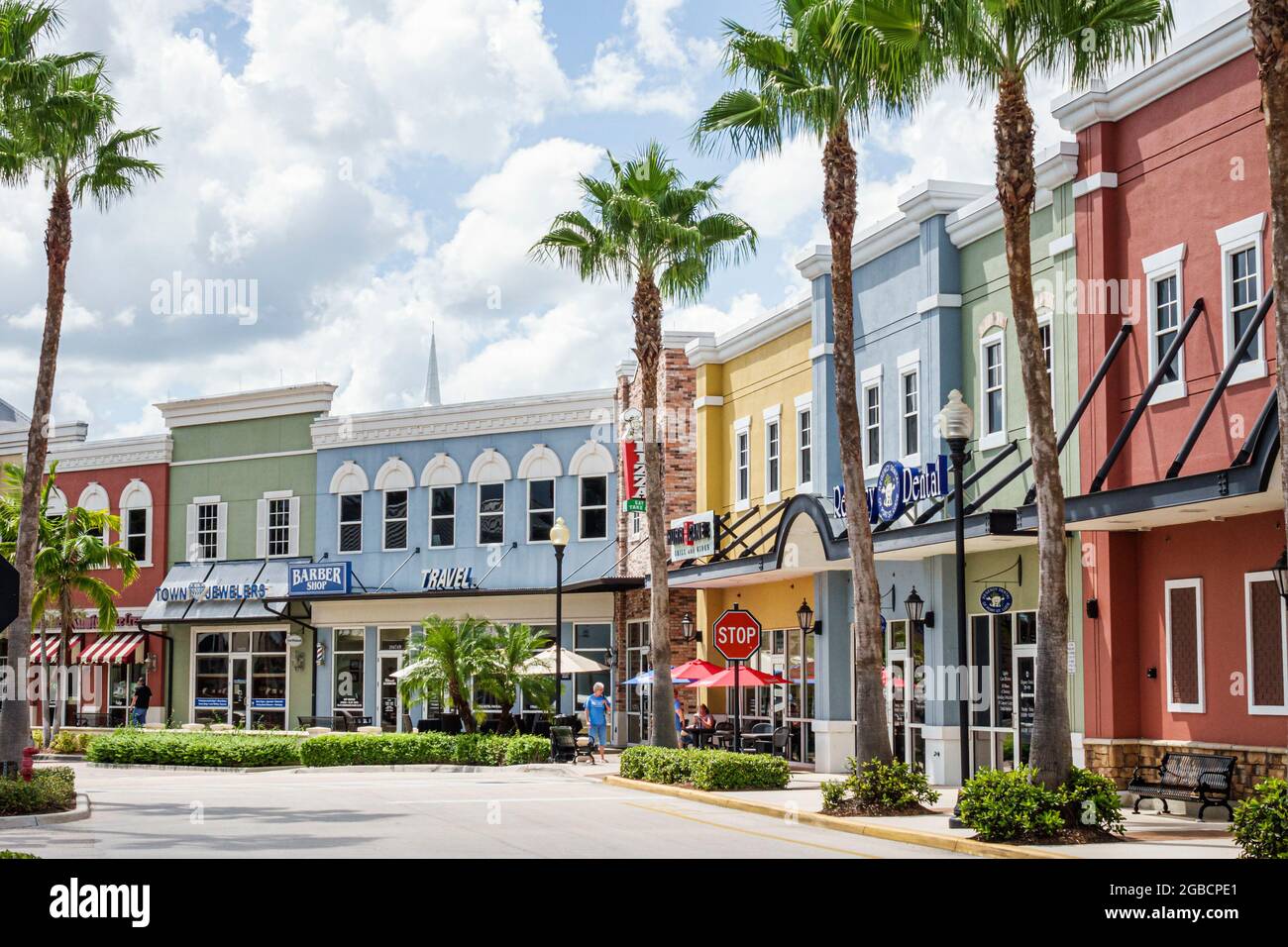 Florida port st saint lucie tradition square hi-res stock