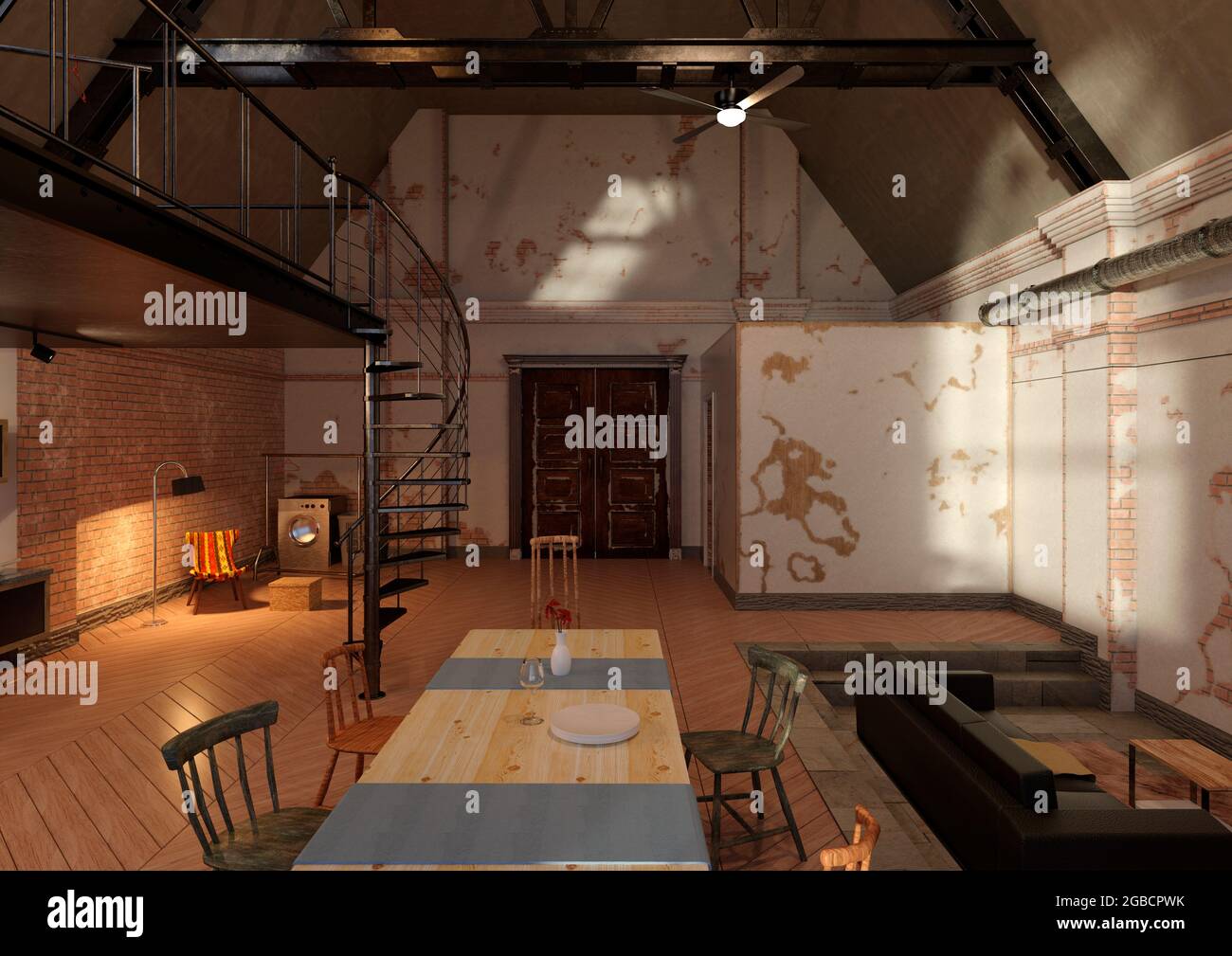 A closer look at Renovating An Old Industrial Style Apartment