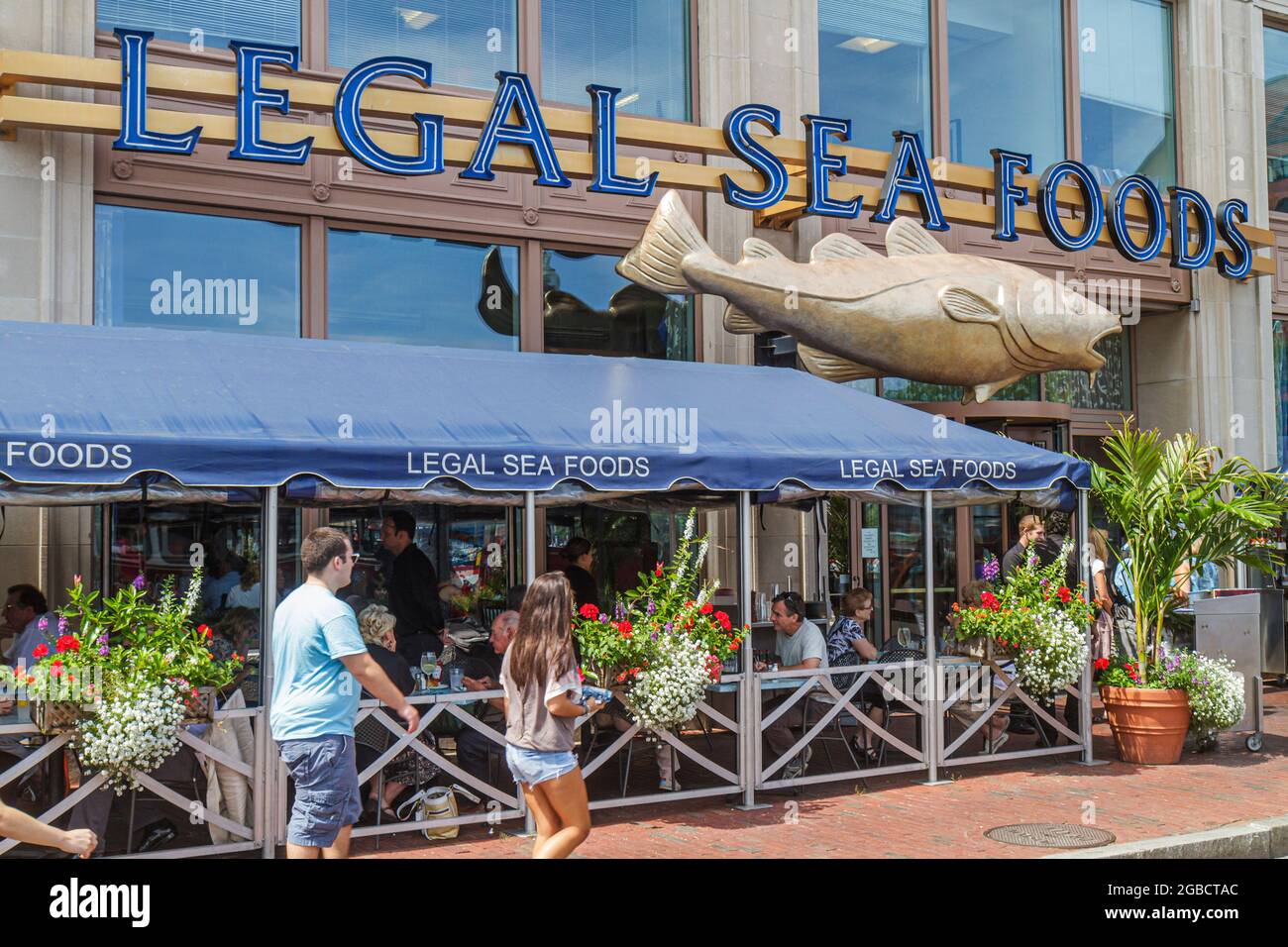 Massachusetts Boston Atlantic Avenue Legal Sea Foods restaurant seafood