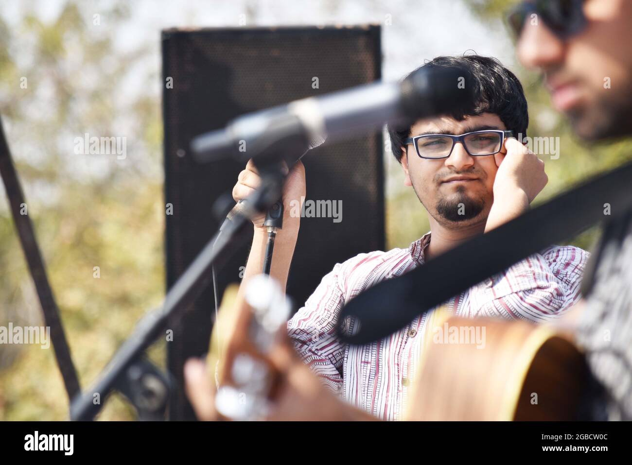 New Delhiindia March 11 2016 Singer Preparation For Music Festival