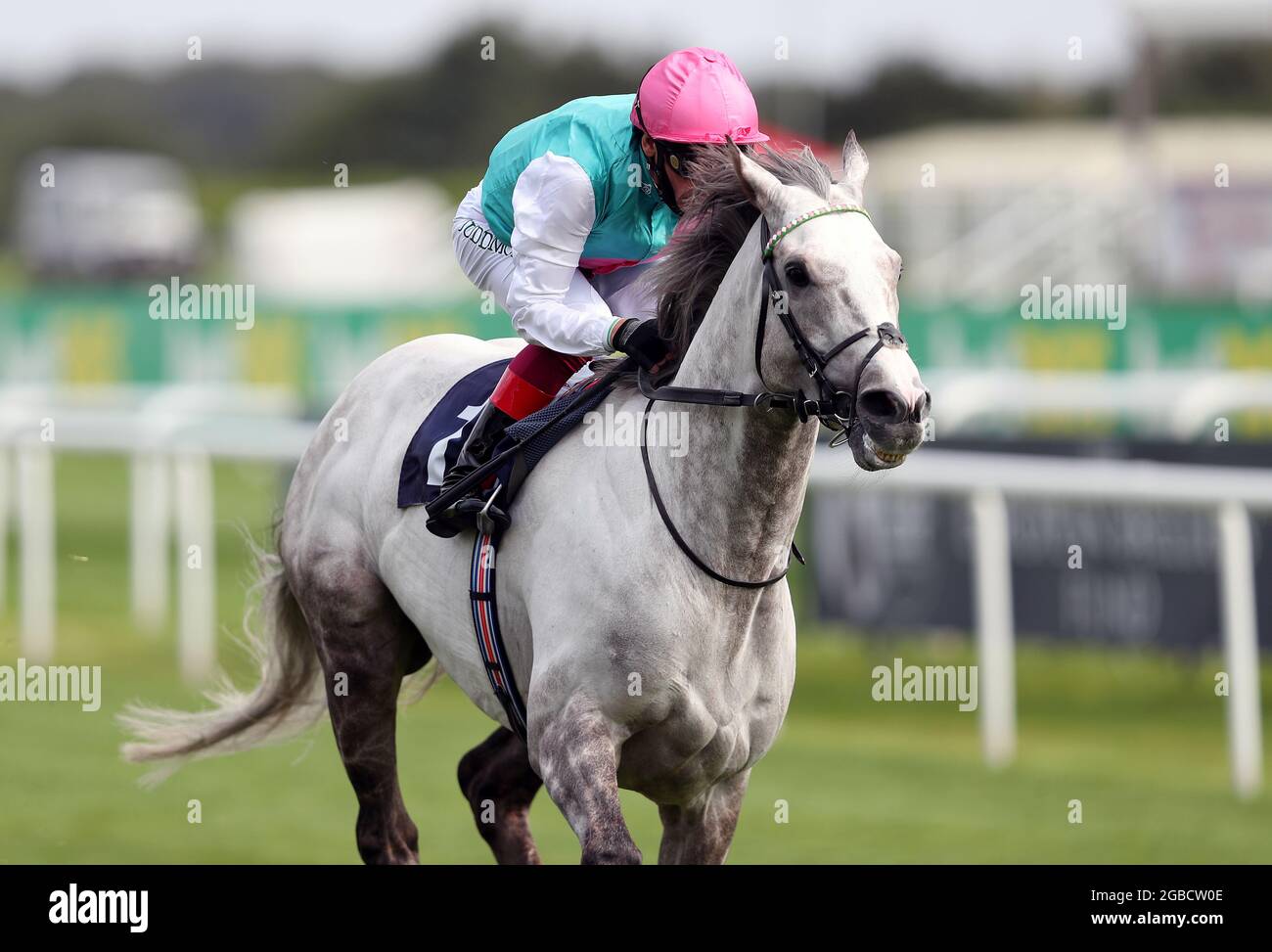 File photo dated 10-09-2020 of Logician ridden by jockey Frankie Dettori wins the Sky Sports Racing Sky 415 Conditions Stakes during day two of the William Hill St Leger Festival at Doncaster Racecourse. Issue date: Tuesday August 3, 2021. Stock Photo