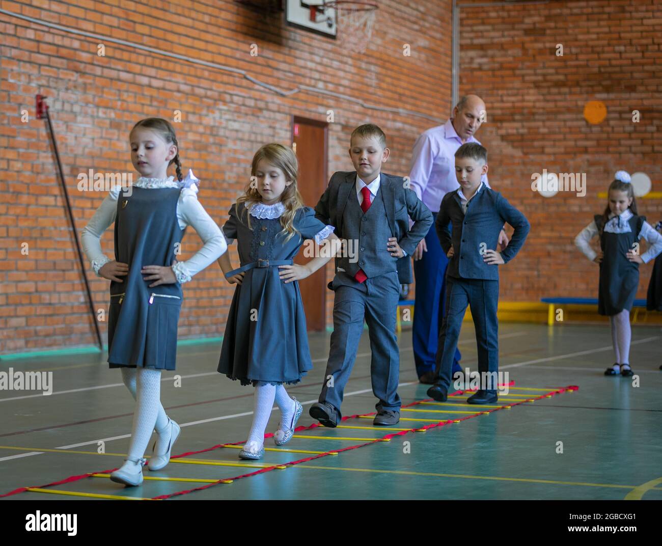 Gym class children hi-res stock photography and images - Alamy